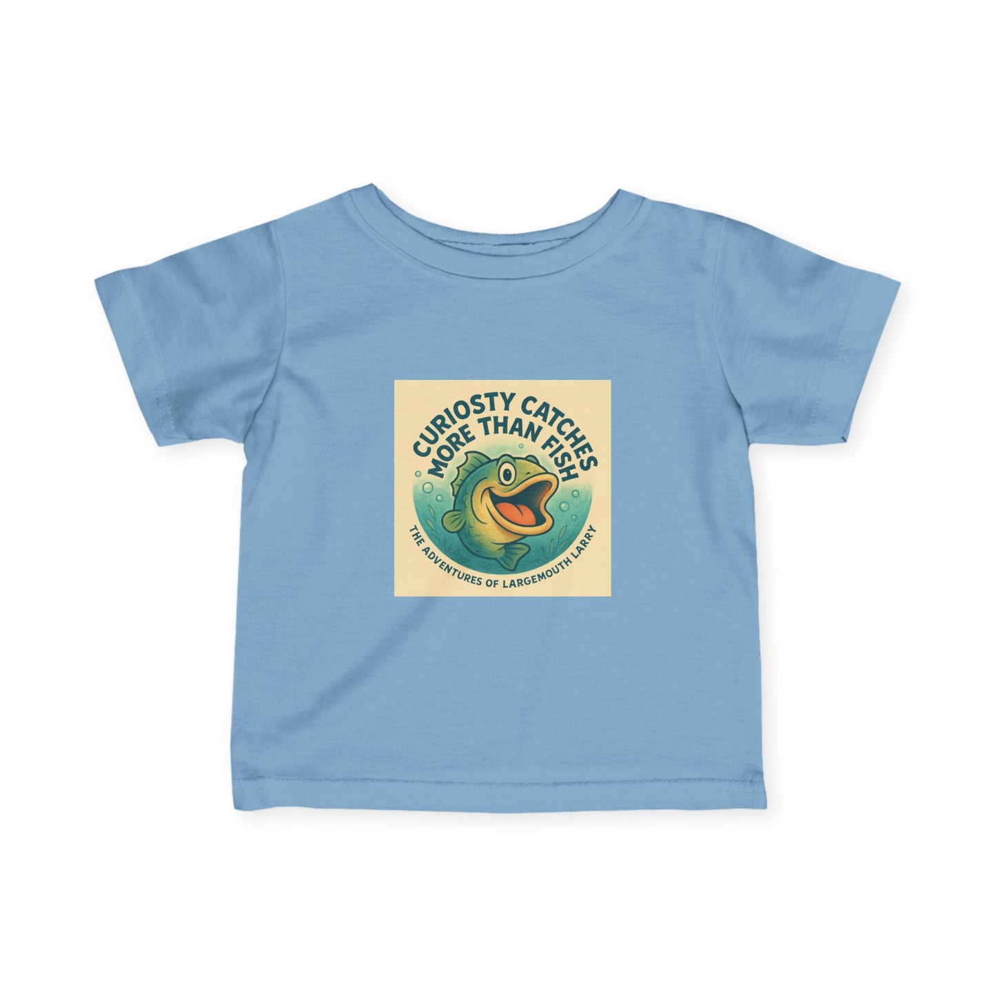 Curious Baby Tee - Vintage Fish Design, Infant Shirt, Baby Gift, Cute Kids Apparel, Nature Lover Gift, Eco-Friendly Childrenswear