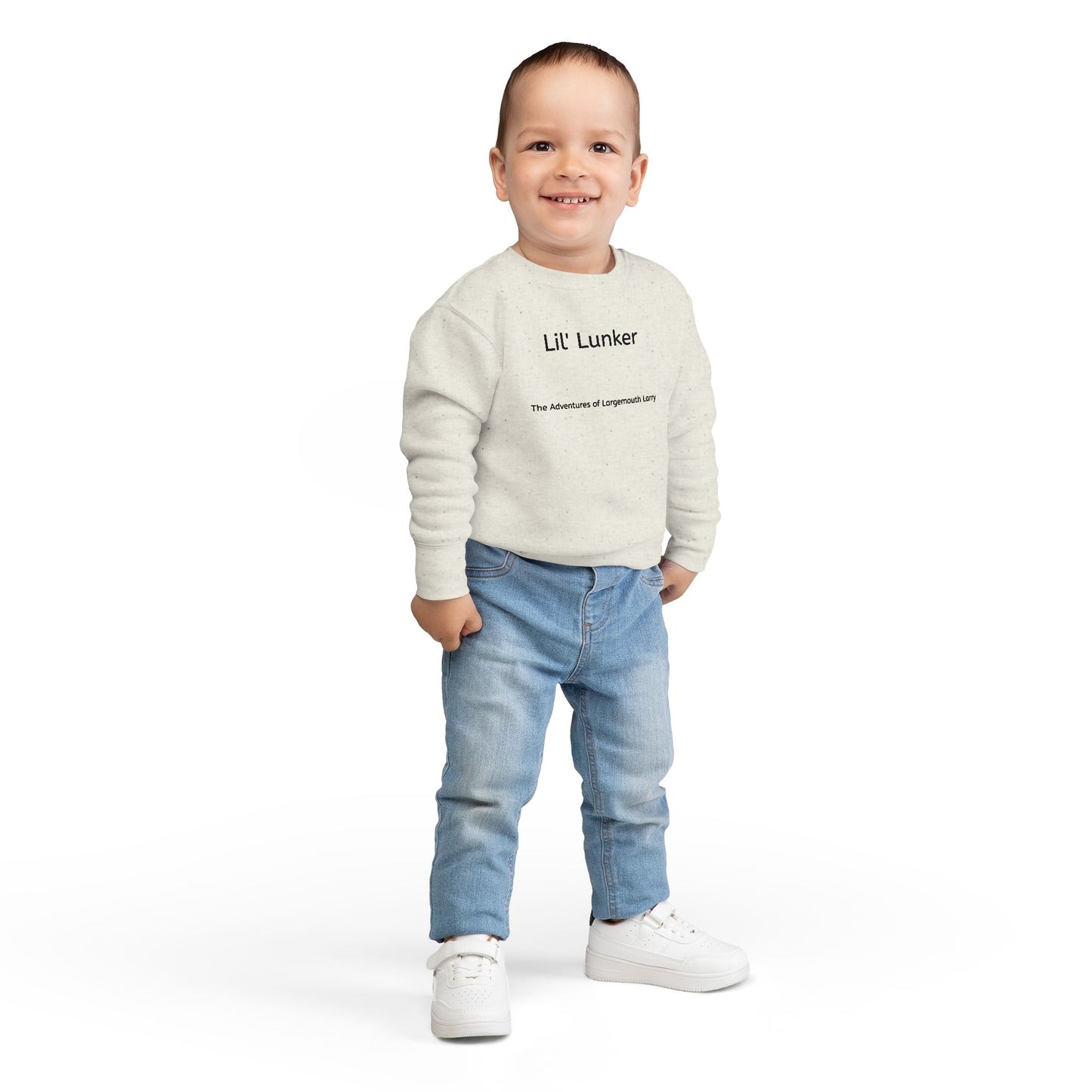 Toddler Fishing Sweatshirt - Lil' Lunker Design, Gift for Kids, Cute Fishing Apparel, Outdoor Adventure Clothing, Fun Toddler Outfit