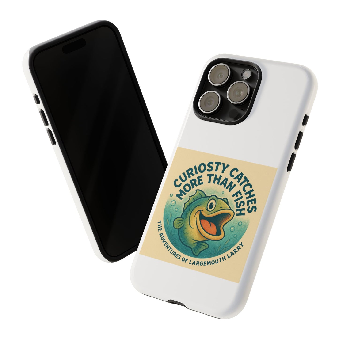 Fishing Phone Case | Curiosity Catches More Than Fish | Gift for Anglers, Outdoor Enthusiasts, Birthday, Father's Day