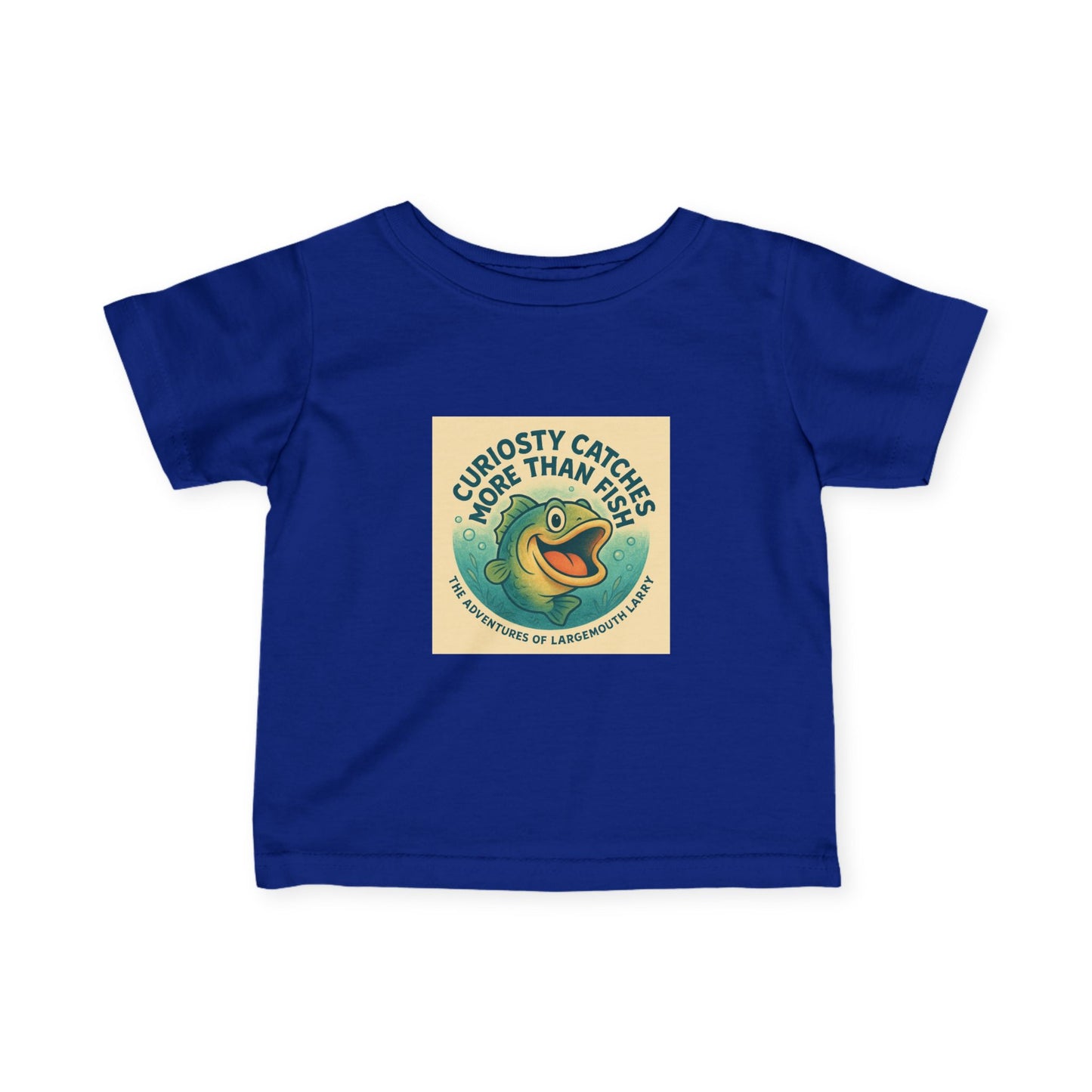 Curious Baby Tee - Vintage Fish Design, Infant Shirt, Baby Gift, Cute Kids Apparel, Nature Lover Gift, Eco-Friendly Childrenswear