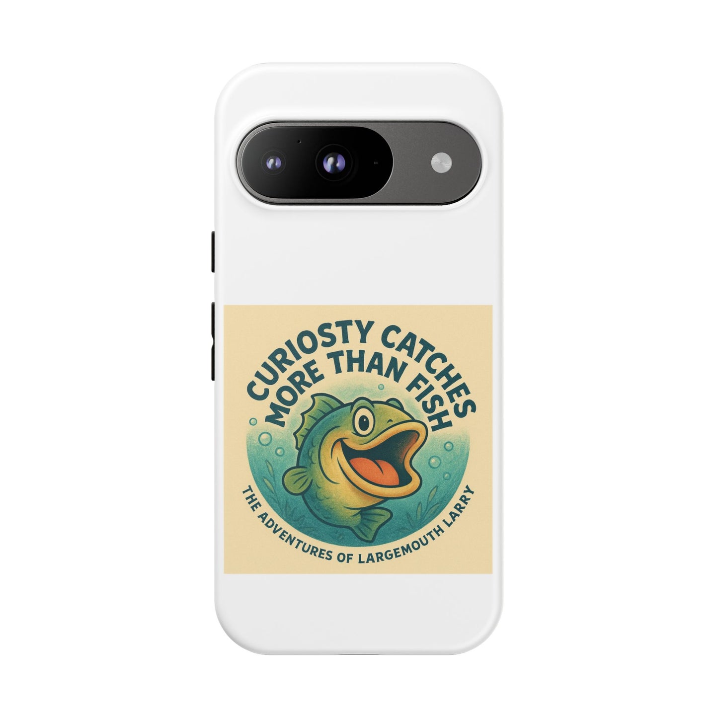 Fishing Phone Case | Curiosity Catches More Than Fish | Gift for Anglers, Outdoor Enthusiasts, Birthday, Father's Day