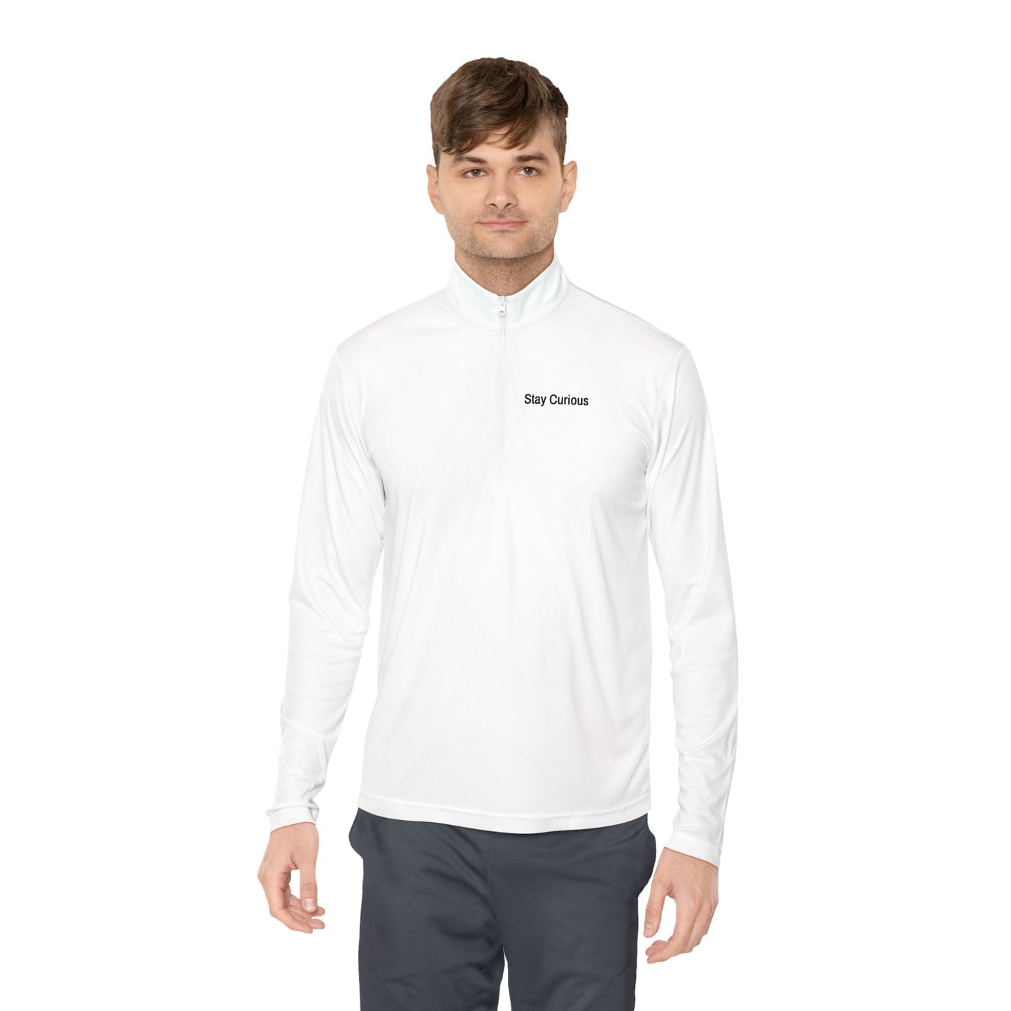 Adventure-Ready Unisex Quarter-Zip Pullover - Stay Careful, Fishing Apparel, Outdoor Gear, Gift for Fishermen, Stylish Layering