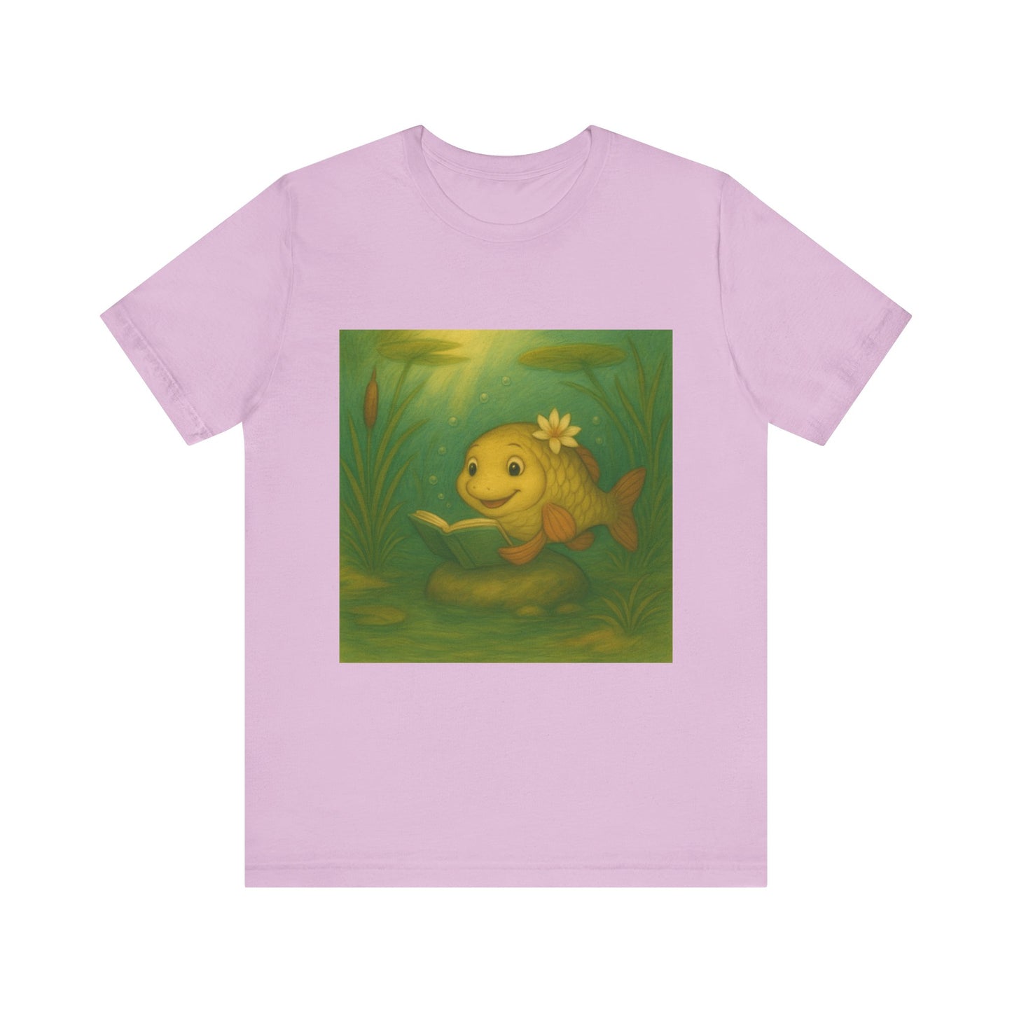 Whimsical Fish Graphic Tee, Cute T-Shirt for Nature Lovers, Gift for Kids, Beachwear, Summer Outfit