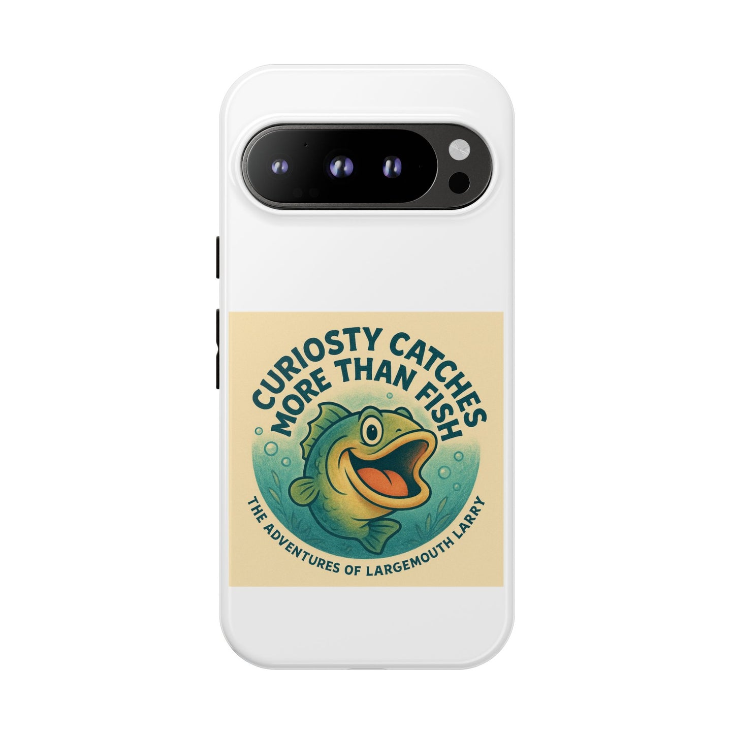 Fishing Phone Case | Curiosity Catches More Than Fish | Gift for Anglers, Outdoor Enthusiasts, Birthday, Father's Day