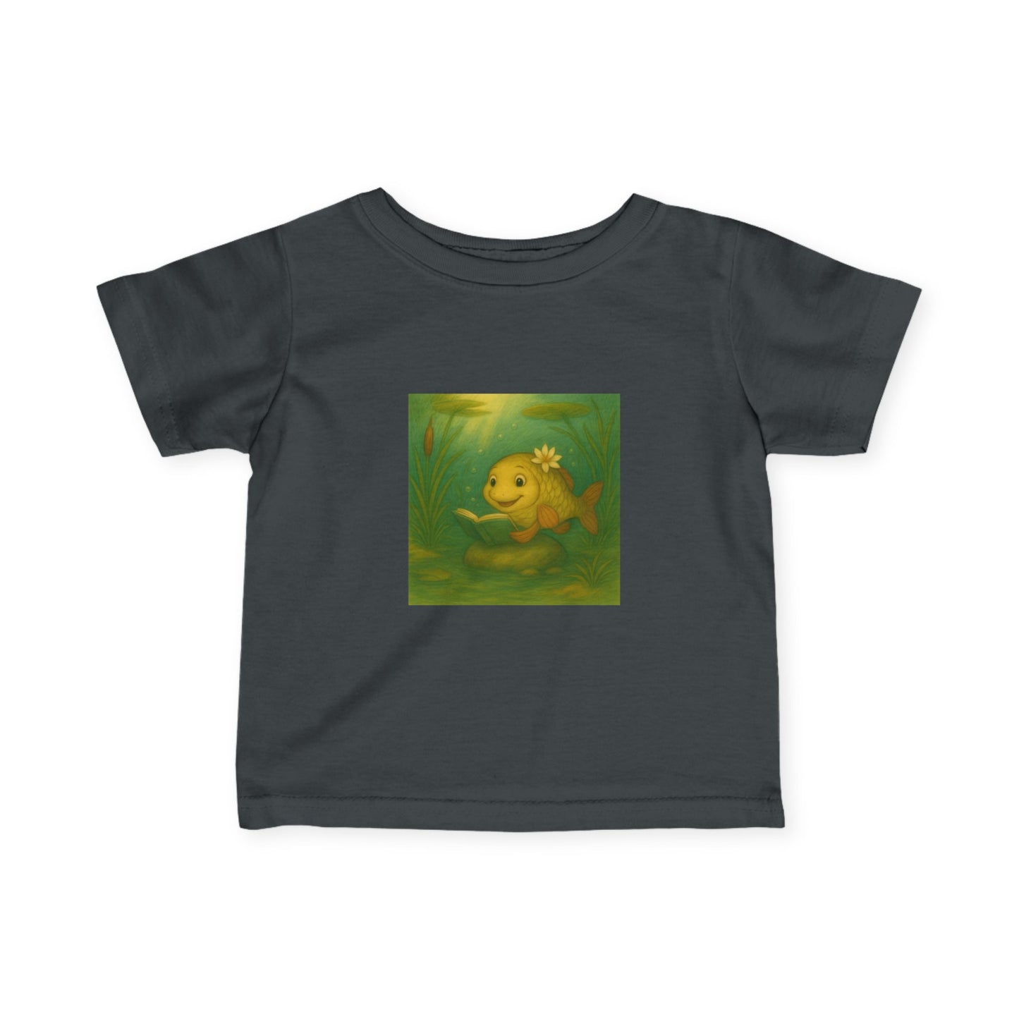 Adorable Infant Fish Graphic Tee, Cute Baby Shirt, Toddler Apparel, Baby Shower Gift, Summer Wear, Playdate Outfit