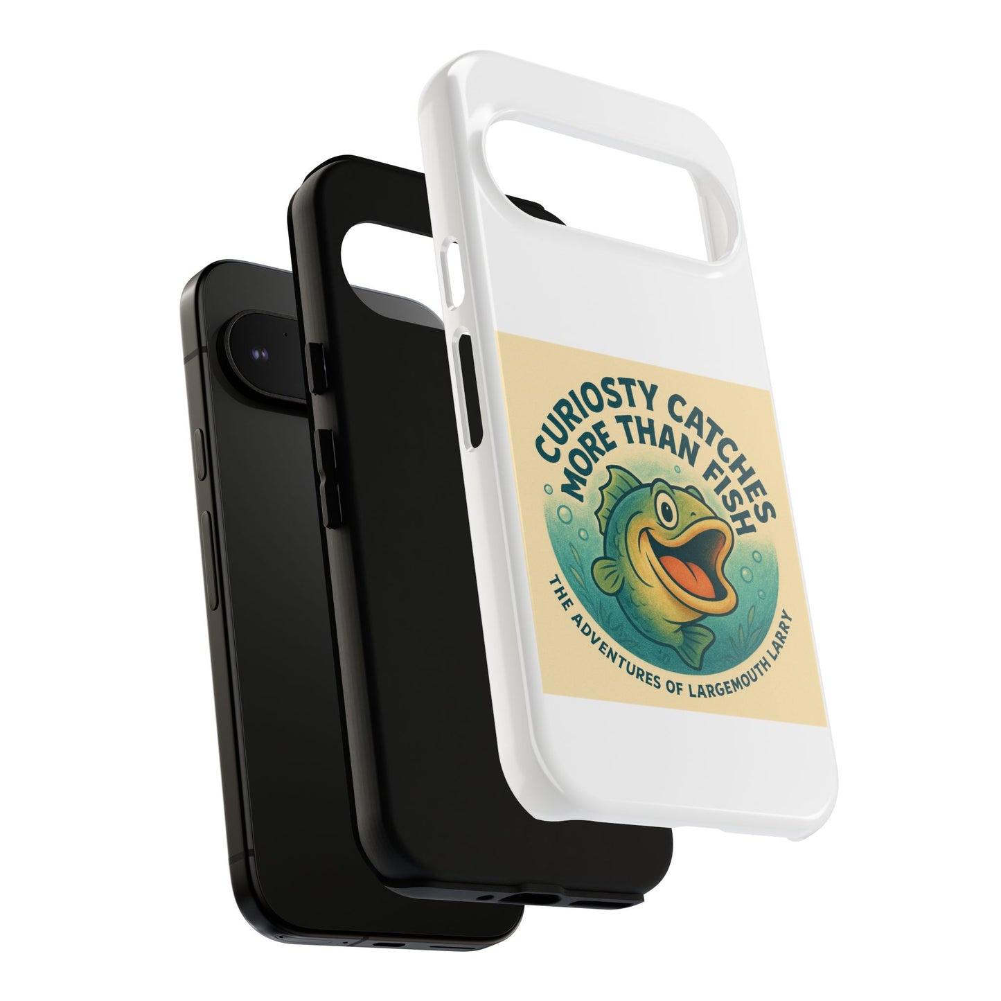 Fishing Phone Case | Curiosity Catches More Than Fish | Gift for Anglers, Outdoor Enthusiasts, Birthday, Father's Day