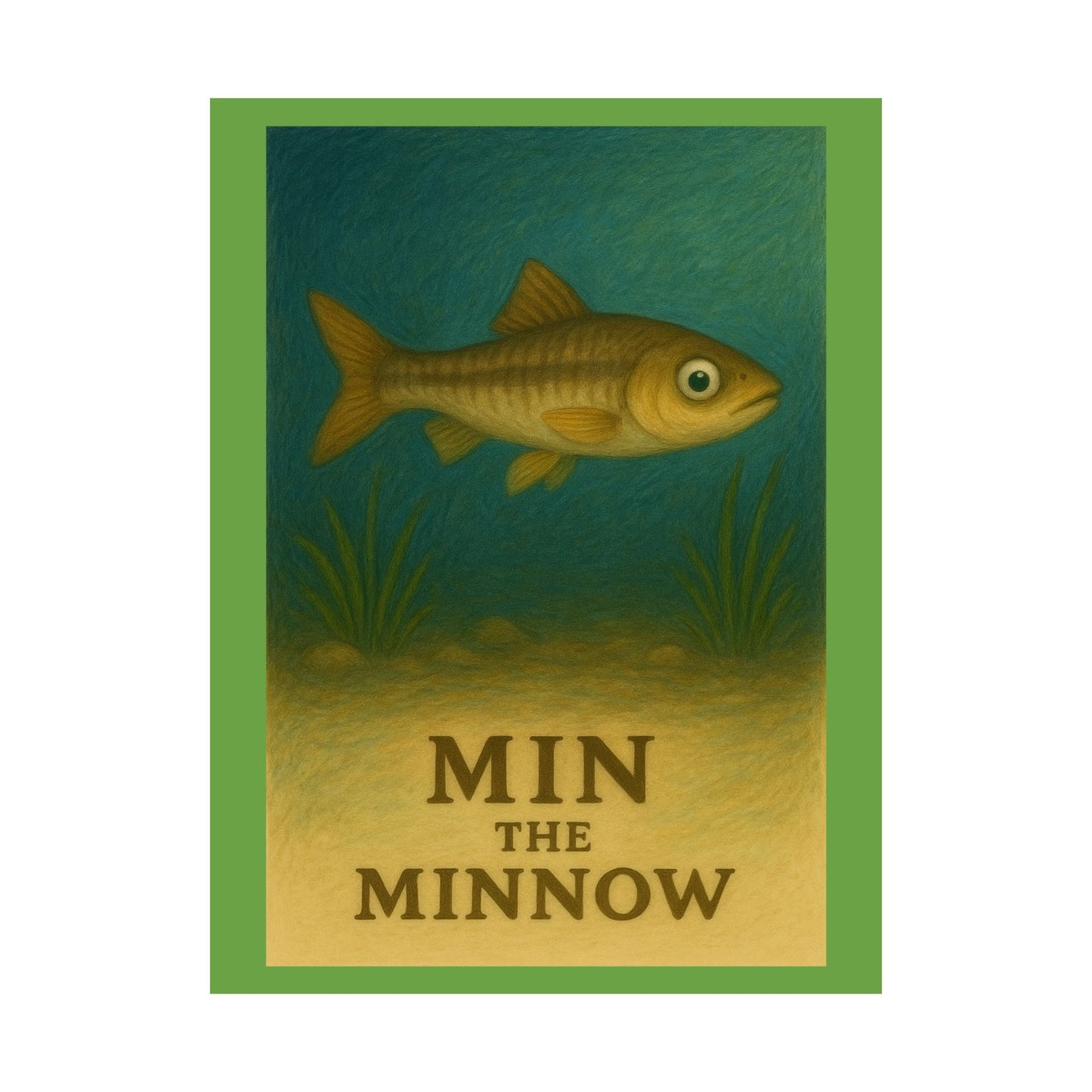 Whimsical Fish Art Poster | Matte Vertical Posters for Kids Room, Nursery Decor, Gift for Fishing Enthusiasts, Aquatic-Themed Wall Art