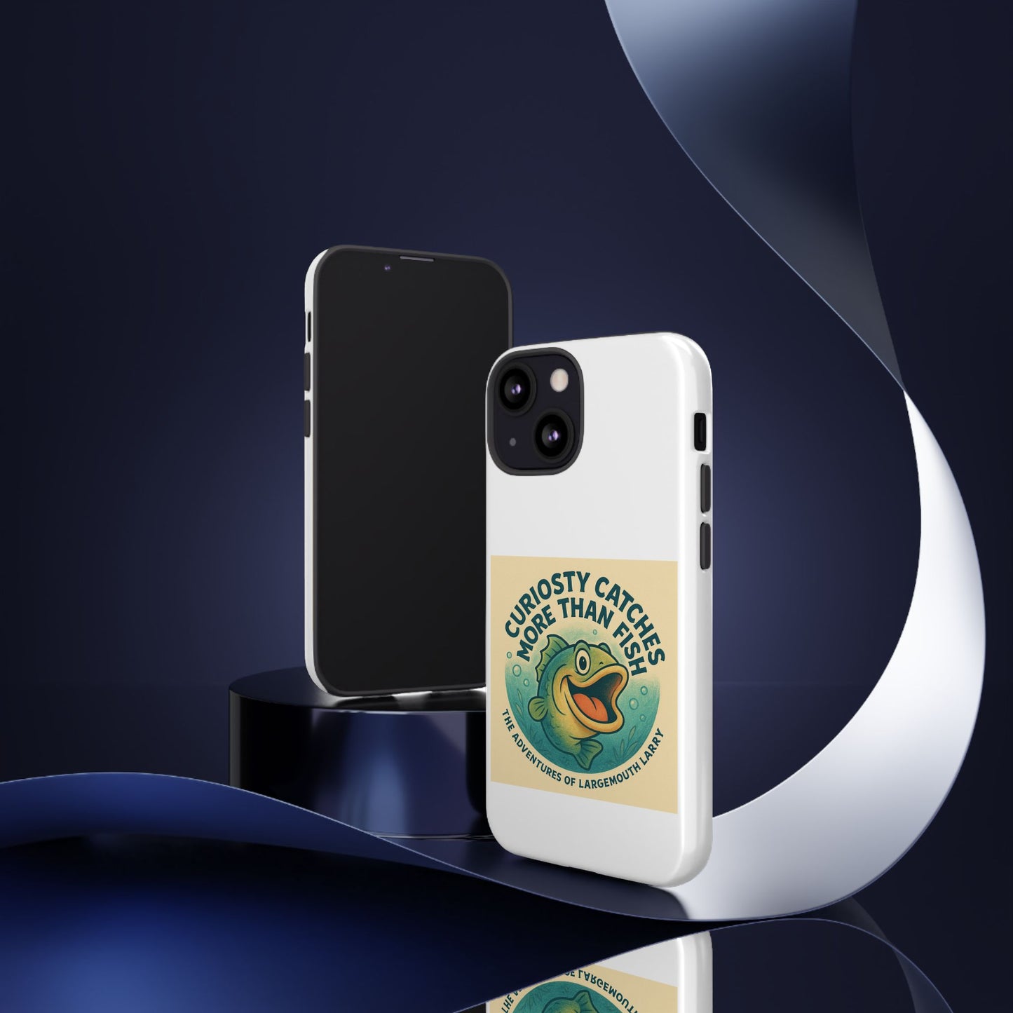 Fishing Phone Case | Curiosity Catches More Than Fish | Gift for Anglers, Outdoor Enthusiasts, Birthday, Father's Day