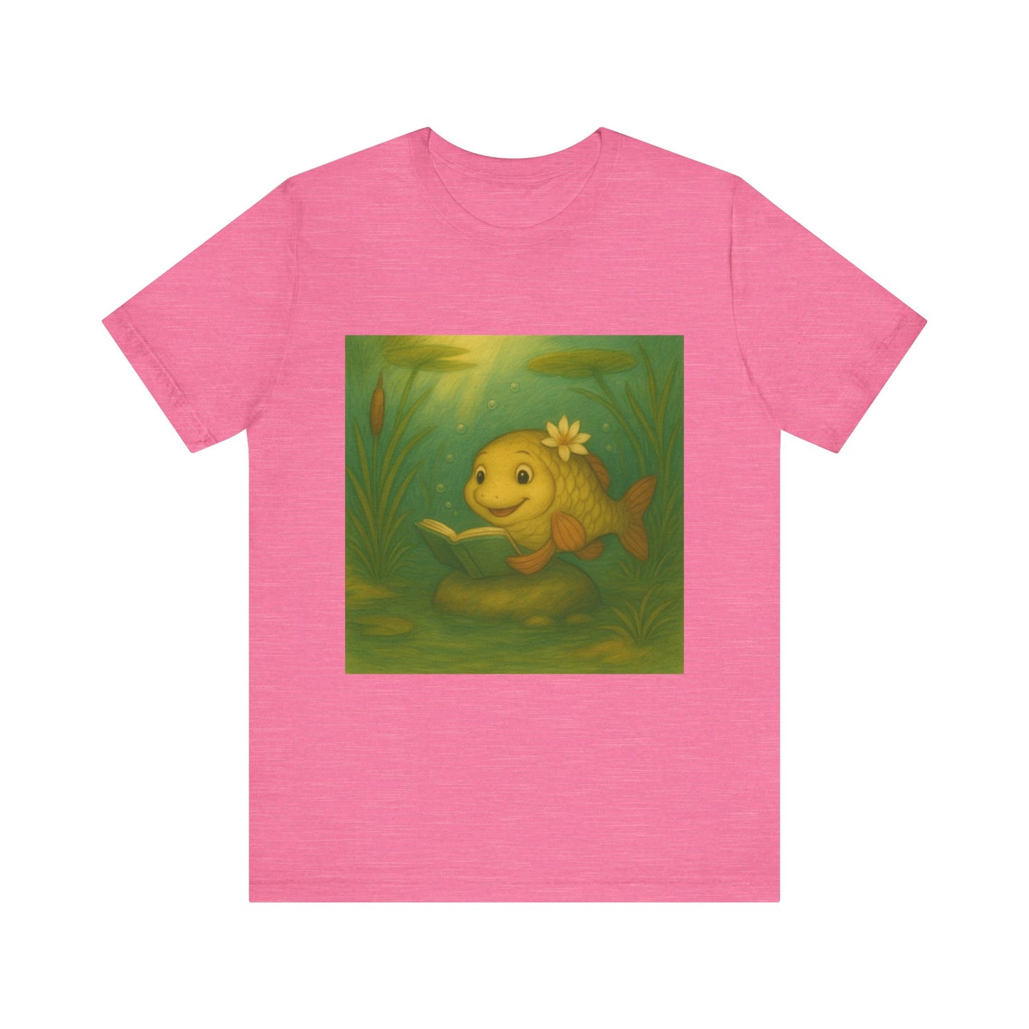 Whimsical Fish Graphic Tee, Cute T-Shirt for Nature Lovers, Gift for Kids, Beachwear, Summer Outfit
