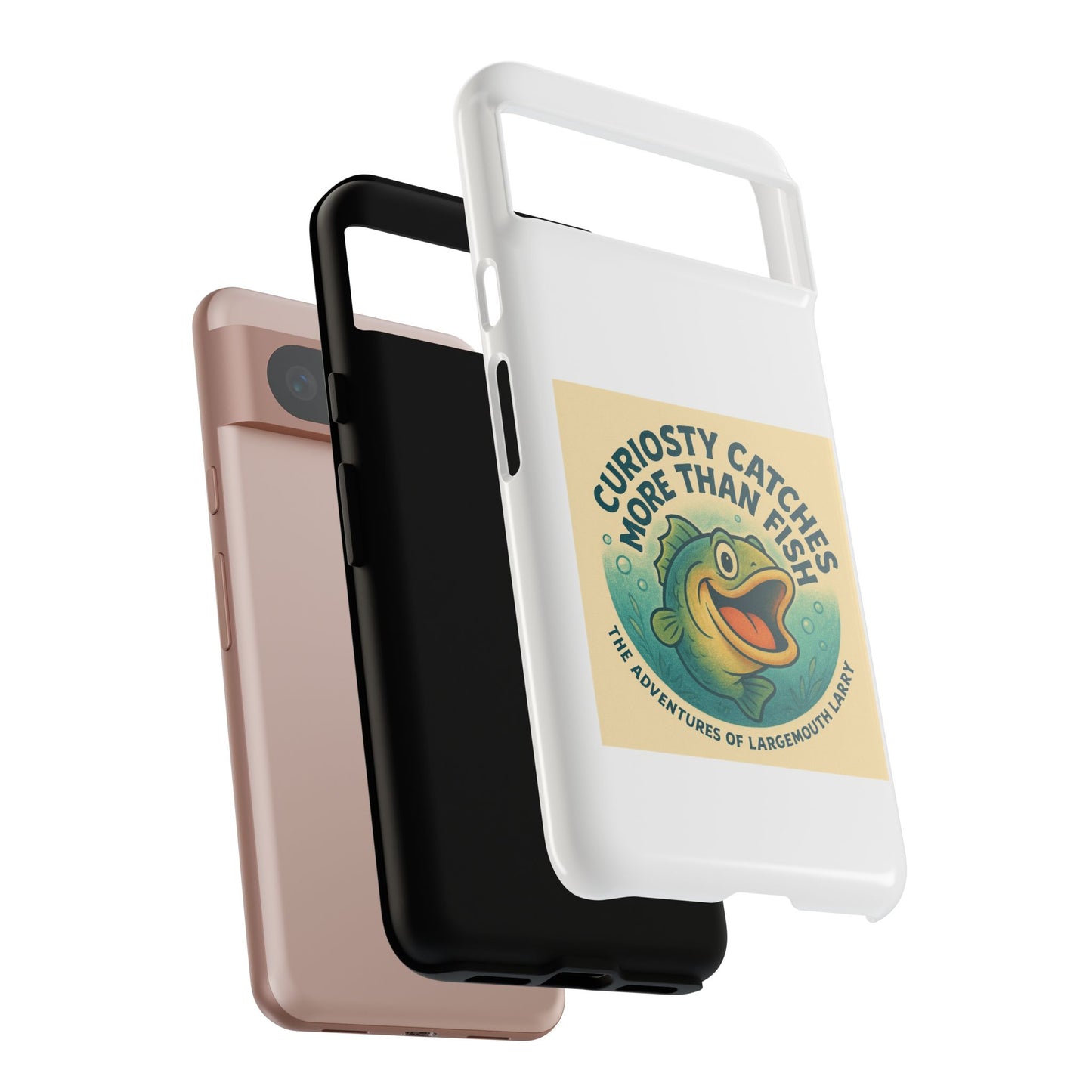 Fishing Phone Case | Curiosity Catches More Than Fish | Gift for Anglers, Outdoor Enthusiasts, Birthday, Father's Day