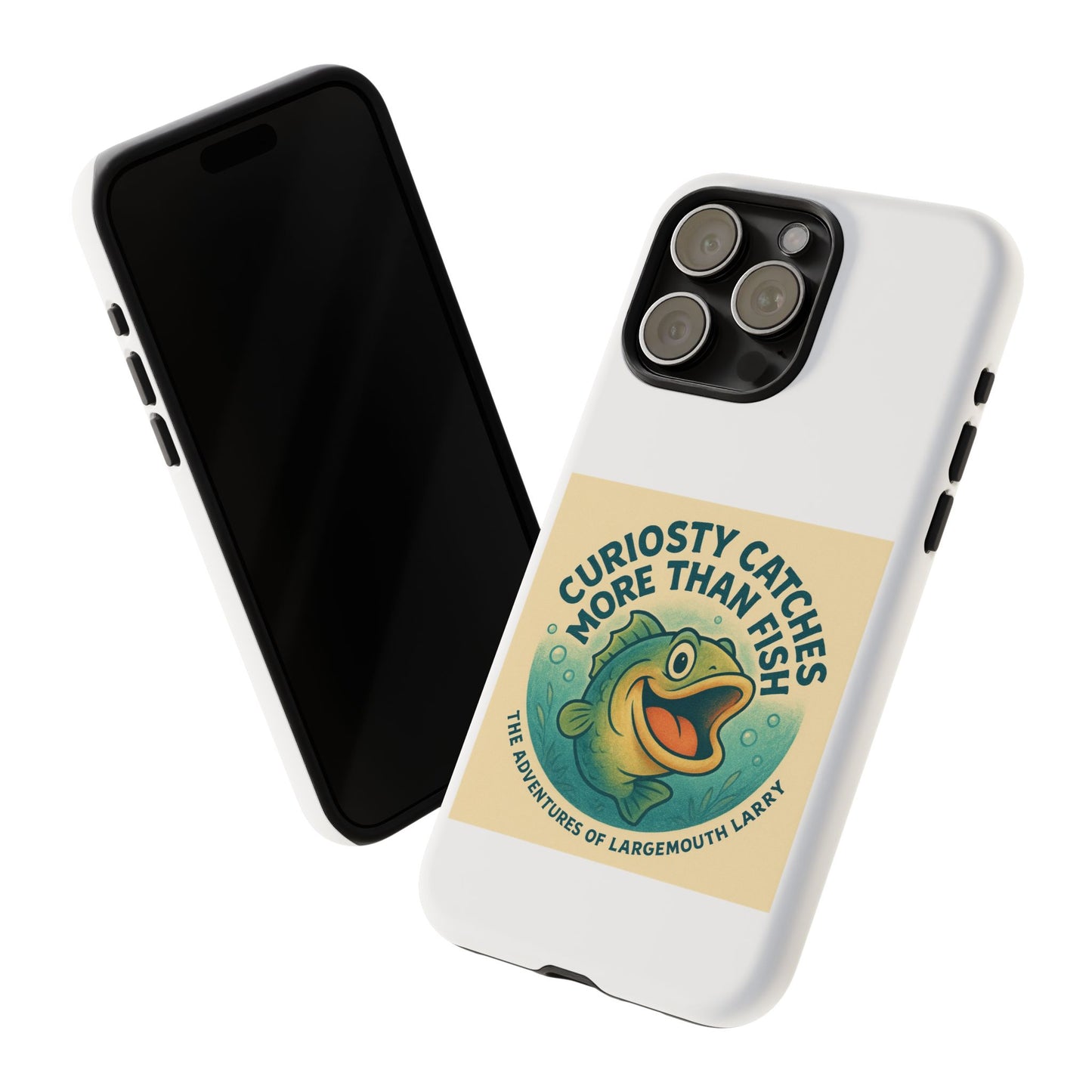 Fishing Phone Case | Curiosity Catches More Than Fish | Gift for Anglers, Outdoor Enthusiasts, Birthday, Father's Day