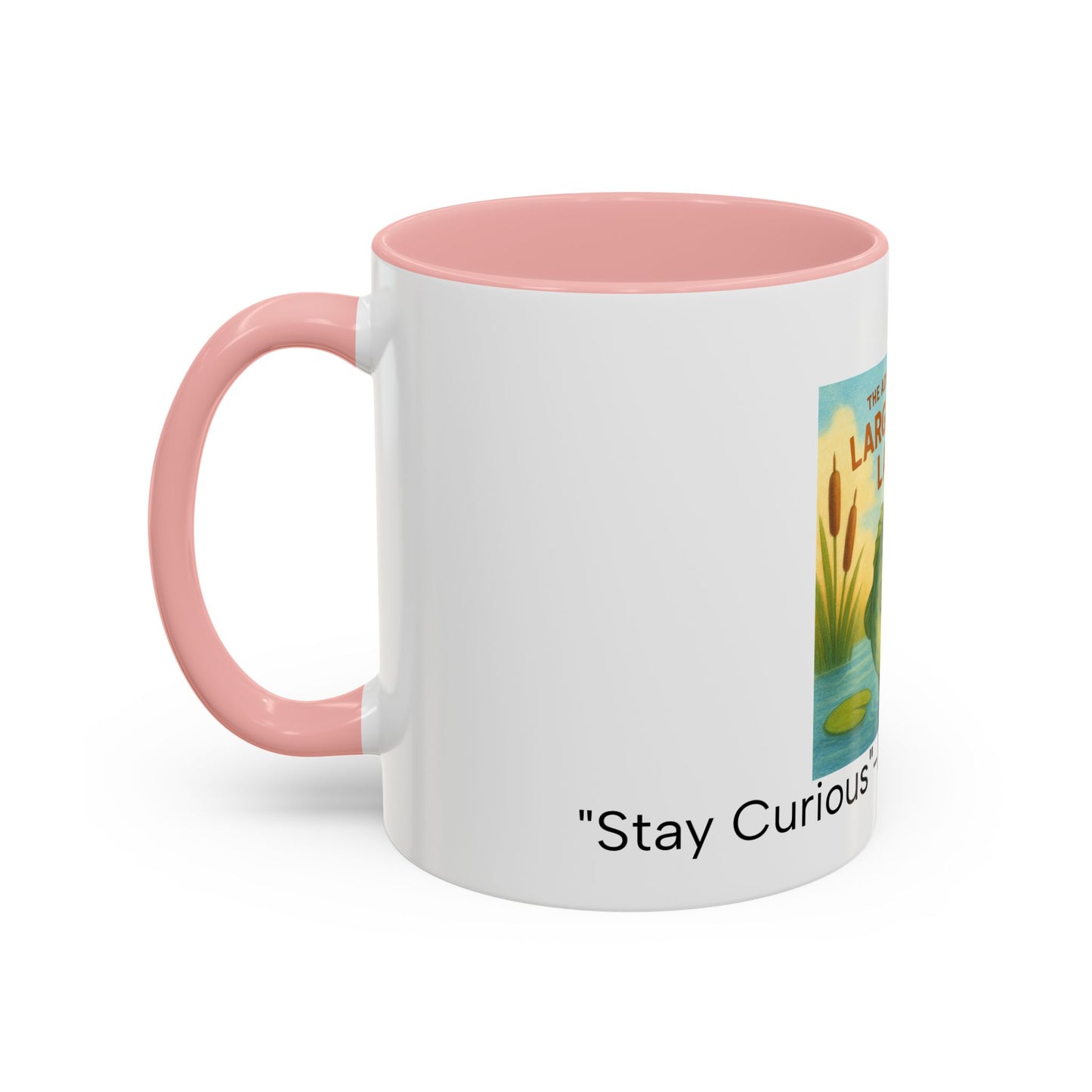 Largemouth Larry Coffee Mug | Fun Cartoon Mug for Kids & Adults, Great Gift for Fishing Lovers, Birthday, Fishing Trip