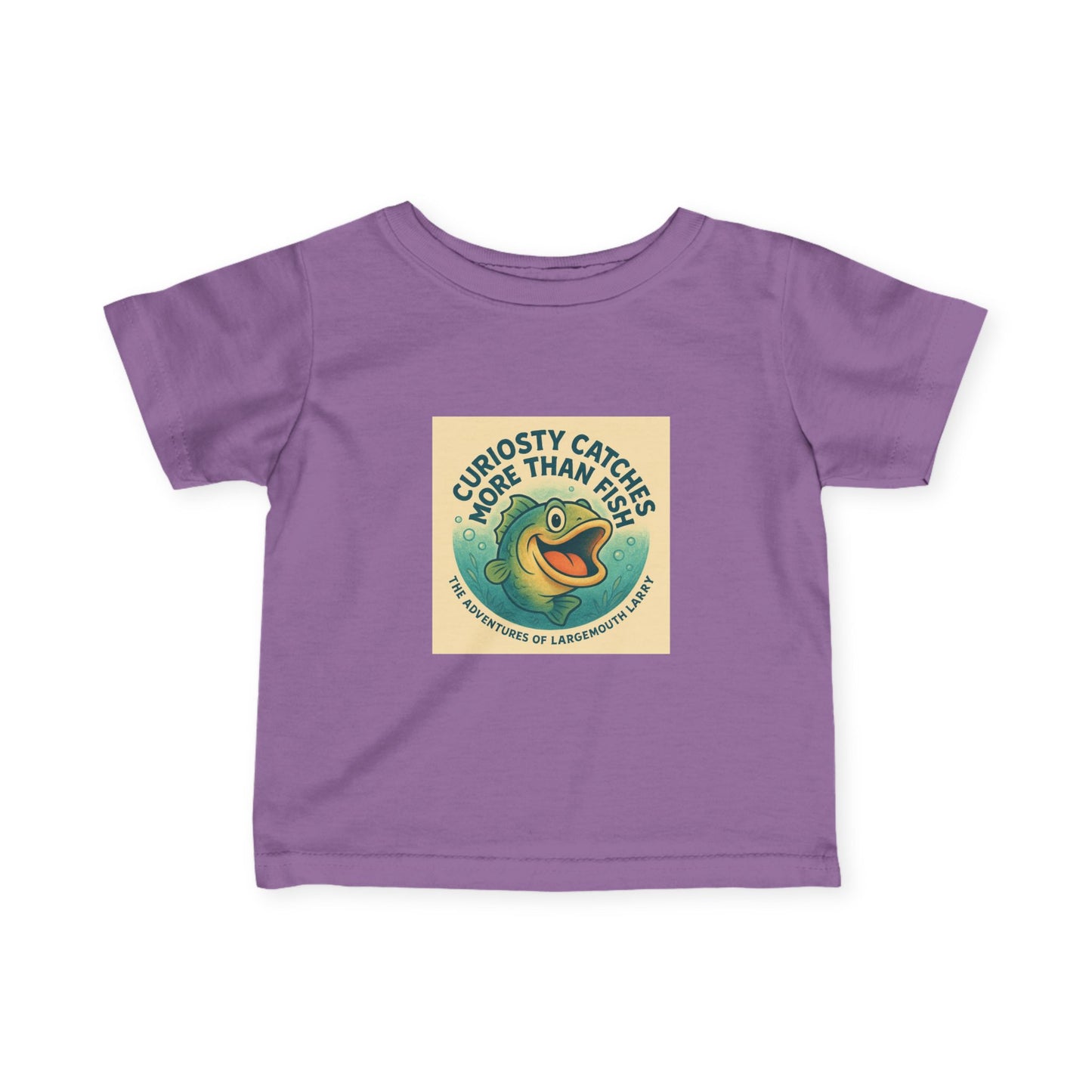 Curious Baby Tee - Vintage Fish Design, Infant Shirt, Baby Gift, Cute Kids Apparel, Nature Lover Gift, Eco-Friendly Childrenswear