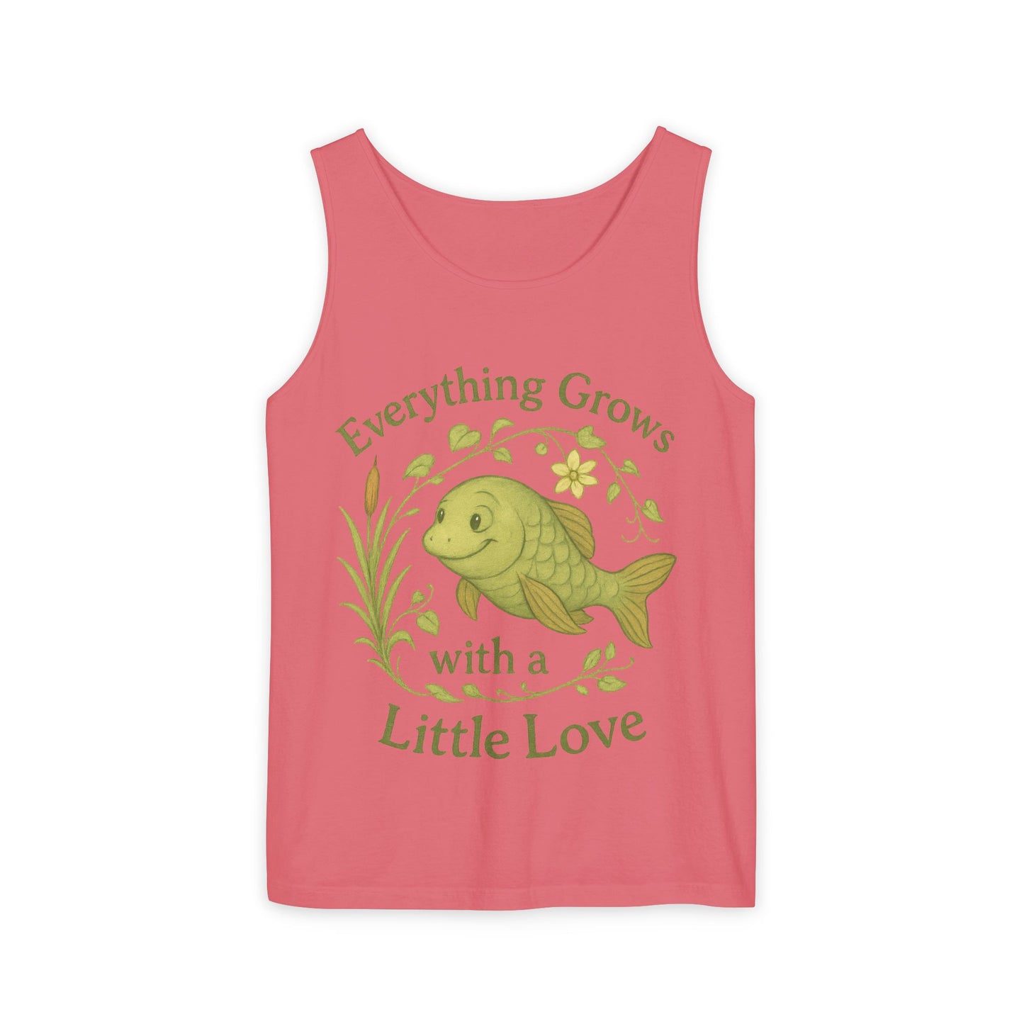 Garden Love Tank Top, Unisex Casual Wear, Gift for Gardeners, Summer Tank, Eco-Friendly Apparel, Nature Inspired Clothing, Mother's Day Gift