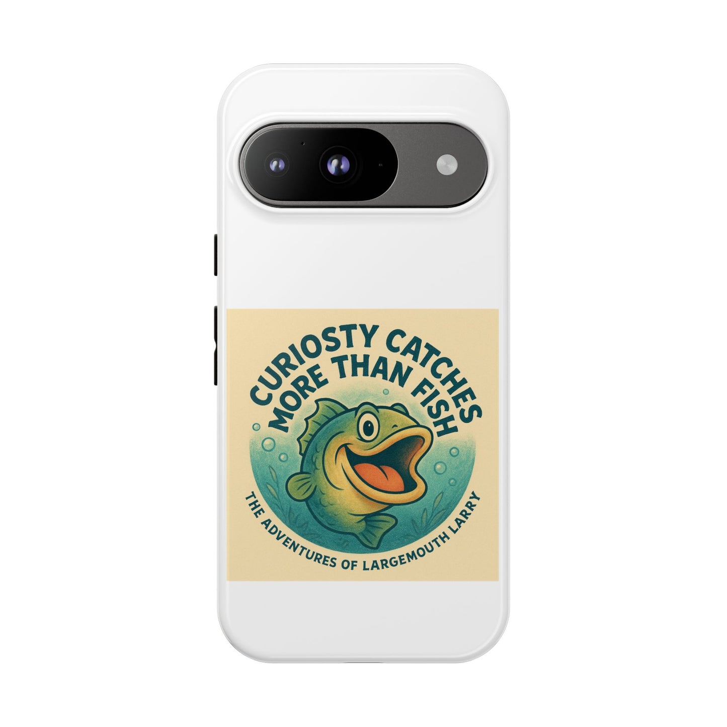 Fishing Phone Case | Curiosity Catches More Than Fish | Gift for Anglers, Outdoor Enthusiasts, Birthday, Father's Day