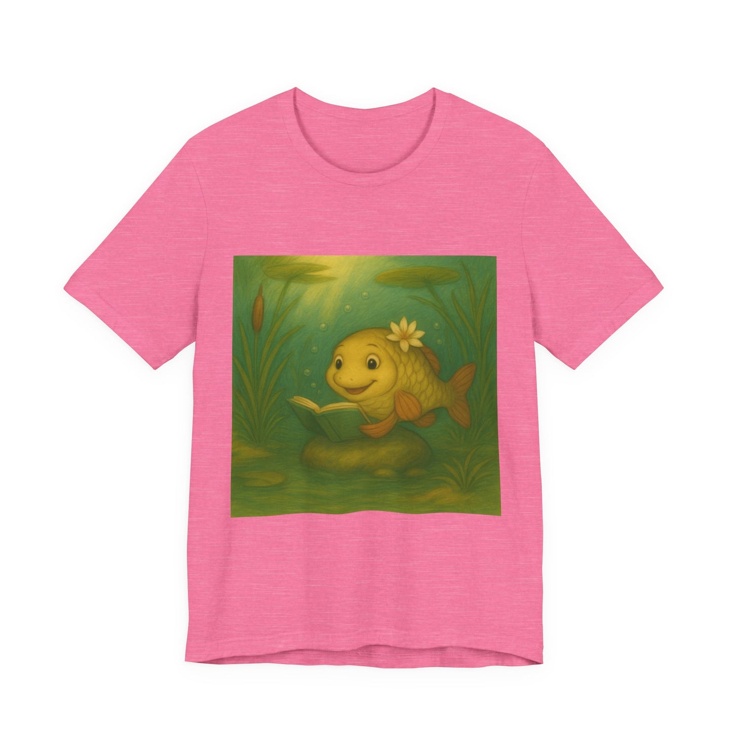 Whimsical Fish Graphic Tee, Cute T-Shirt for Nature Lovers, Gift for Kids, Beachwear, Summer Outfit