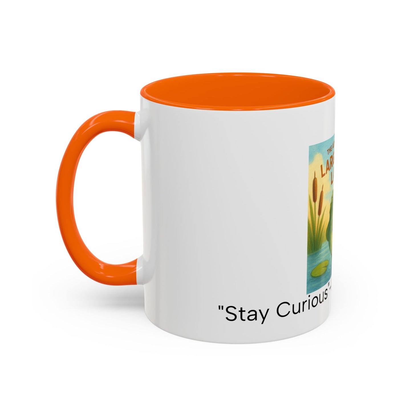 Largemouth Larry Coffee Mug | Fun Cartoon Mug for Kids & Adults, Great Gift for Fishing Lovers, Birthday, Fishing Trip