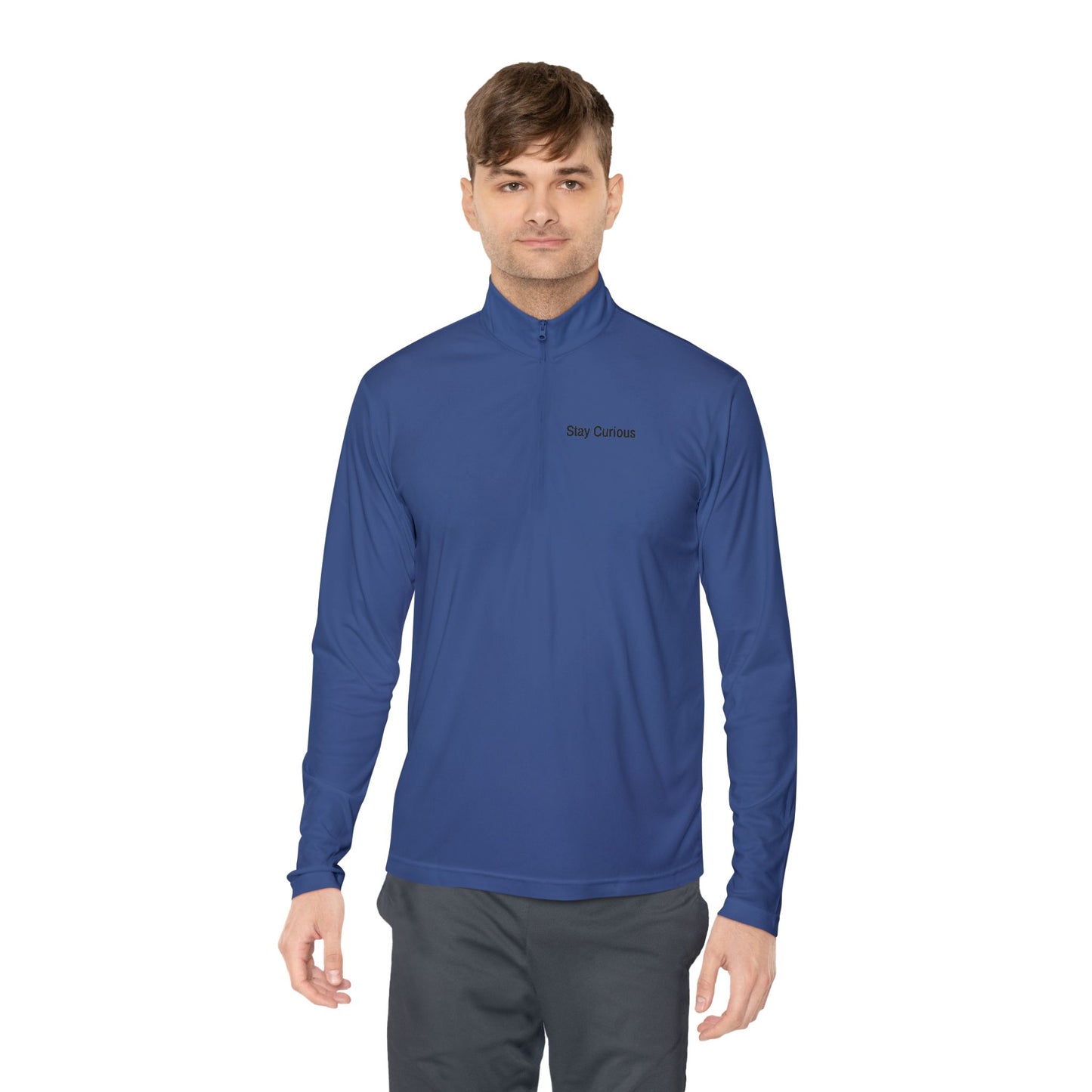 Adventure-Ready Unisex Quarter-Zip Pullover - Stay Careful, Fishing Apparel, Outdoor Gear, Gift for Fishermen, Stylish Layering