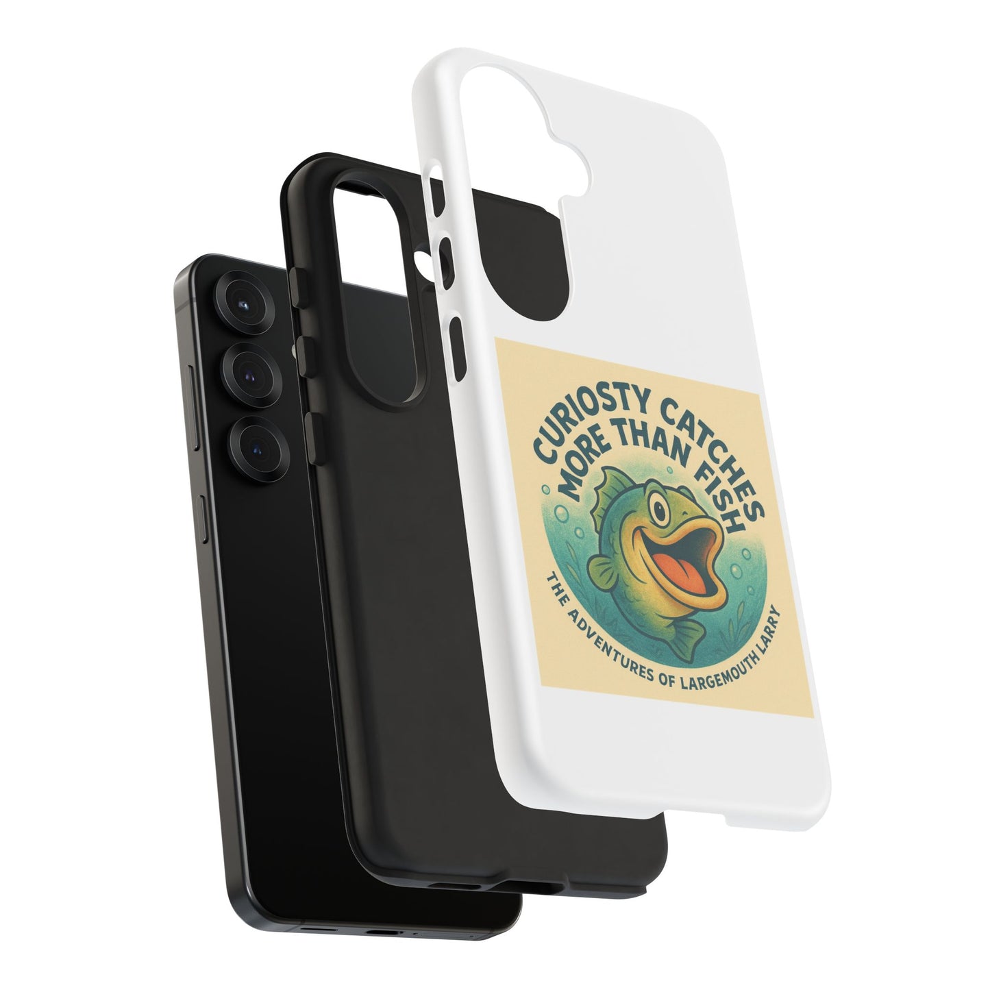 Fishing Phone Case | Curiosity Catches More Than Fish | Gift for Anglers, Outdoor Enthusiasts, Birthday, Father's Day