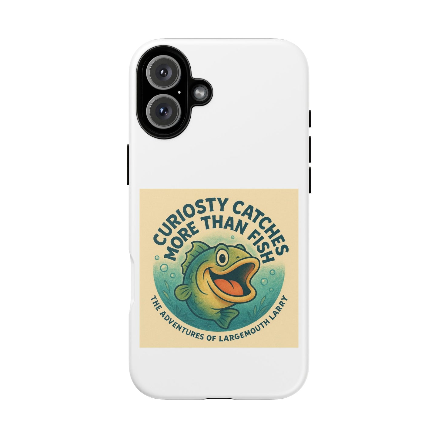 Fishing Phone Case | Curiosity Catches More Than Fish | Gift for Anglers, Outdoor Enthusiasts, Birthday, Father's Day