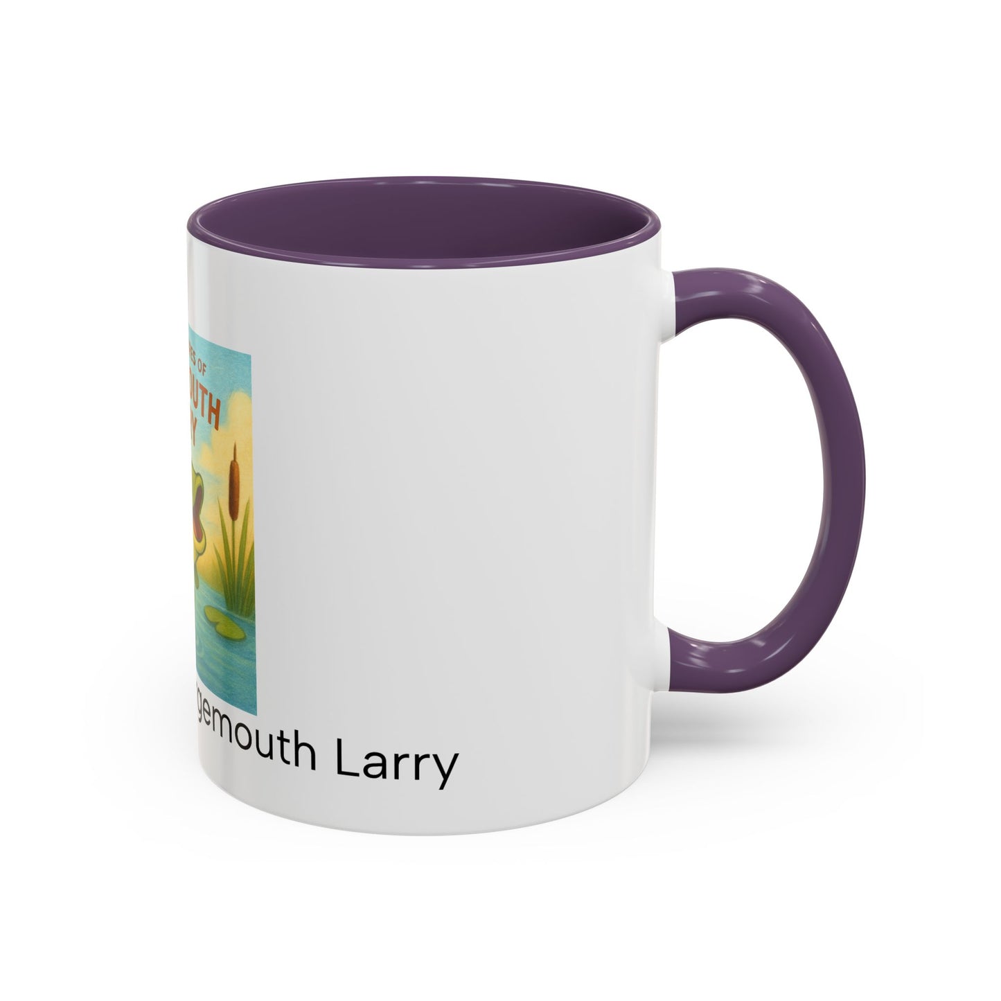 Largemouth Larry Coffee Mug | Fun Cartoon Mug for Kids & Adults, Great Gift for Fishing Lovers, Birthday, Fishing Trip
