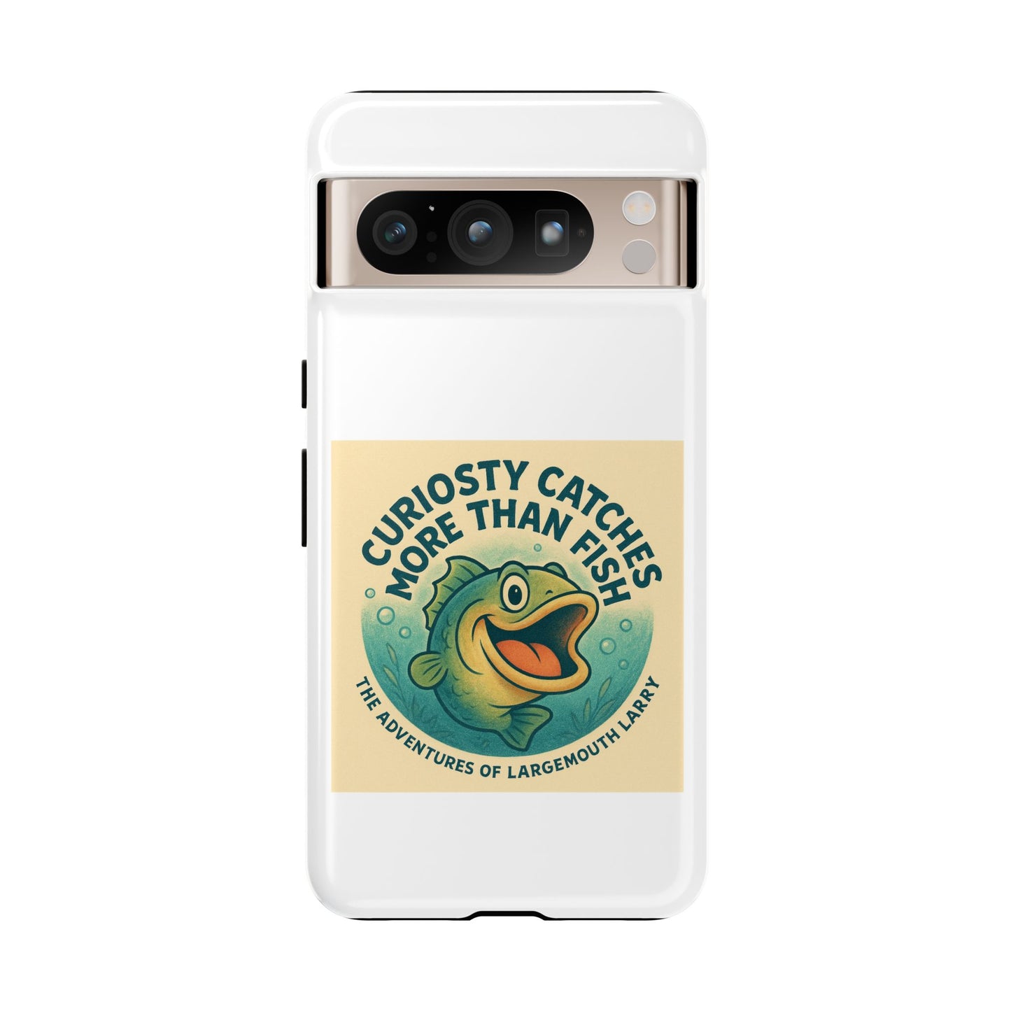Fishing Phone Case | Curiosity Catches More Than Fish | Gift for Anglers, Outdoor Enthusiasts, Birthday, Father's Day
