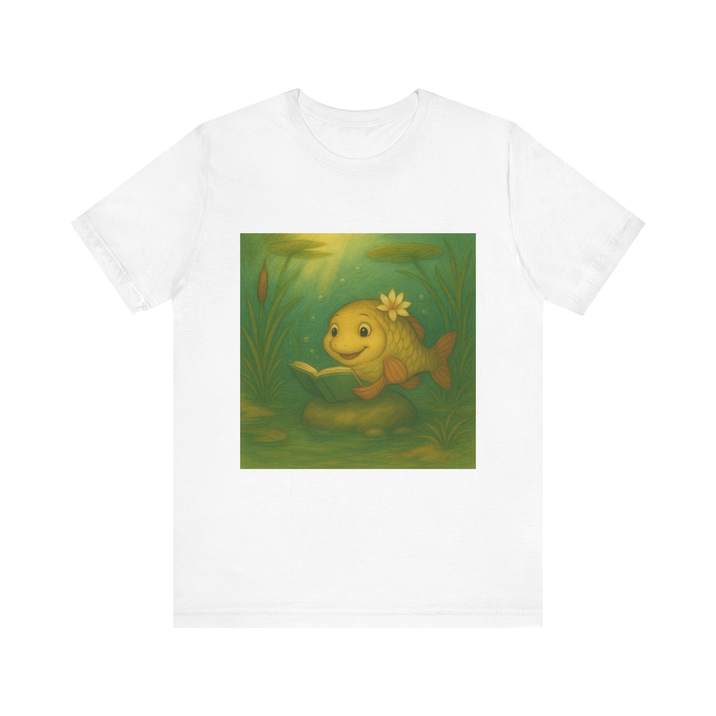 Whimsical Fish Graphic Tee, Cute T-Shirt for Nature Lovers, Gift for Kids, Beachwear, Summer Outfit