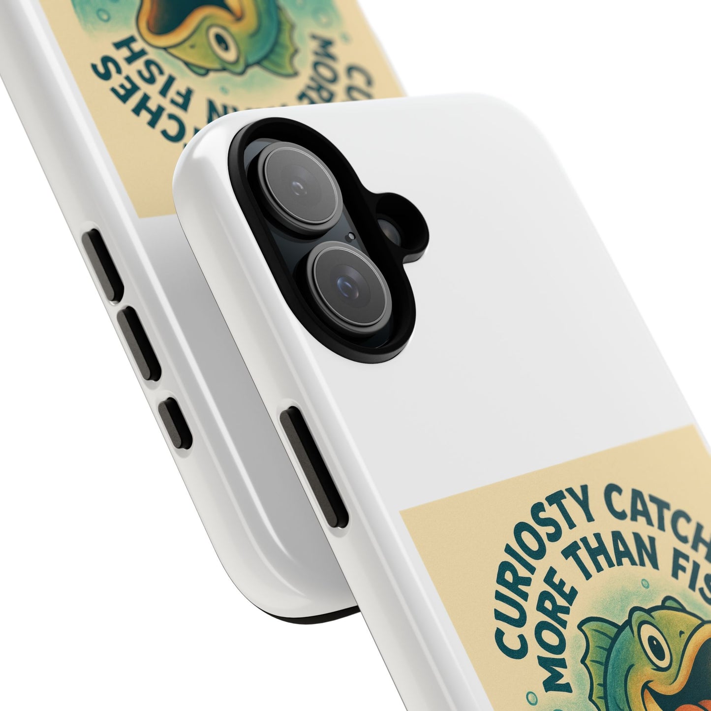 Fishing Phone Case | Curiosity Catches More Than Fish | Gift for Anglers, Outdoor Enthusiasts, Birthday, Father's Day