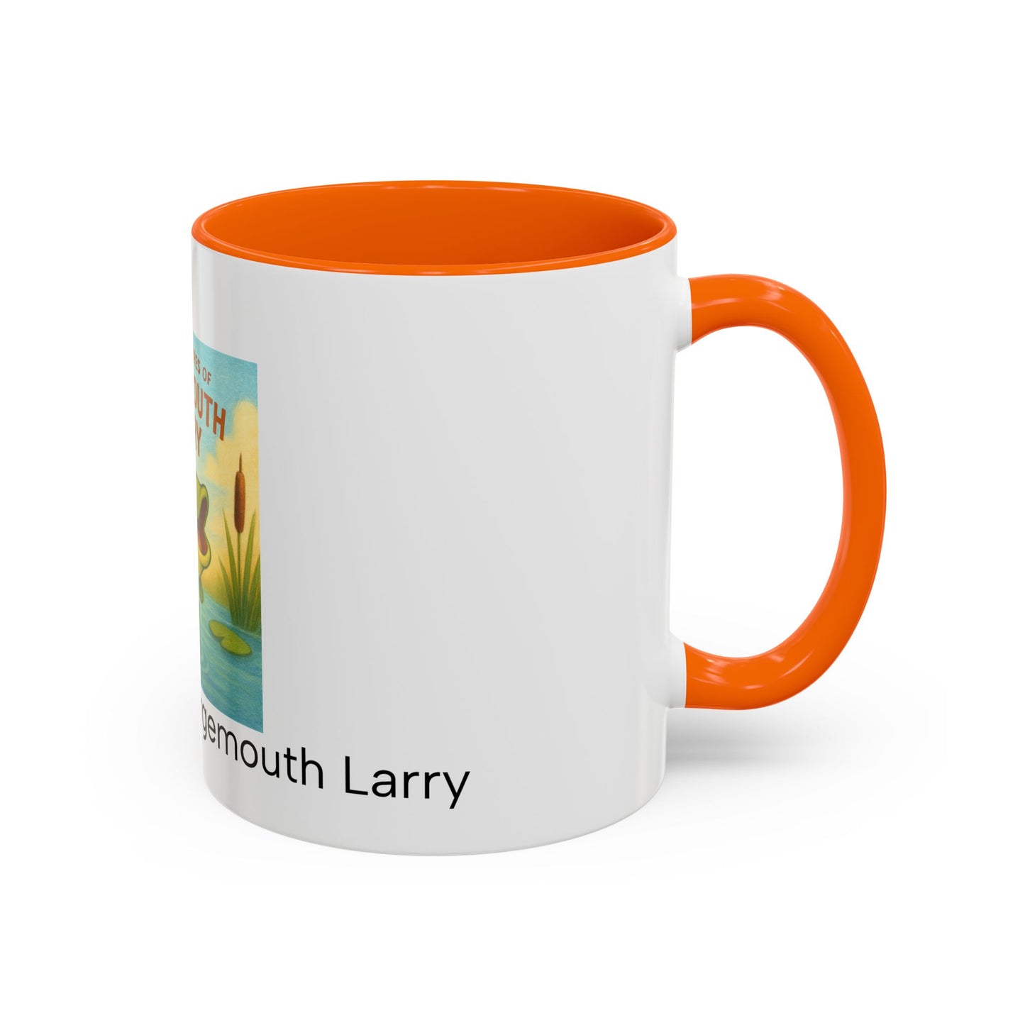Largemouth Larry Coffee Mug | Fun Cartoon Mug for Kids & Adults, Great Gift for Fishing Lovers, Birthday, Fishing Trip