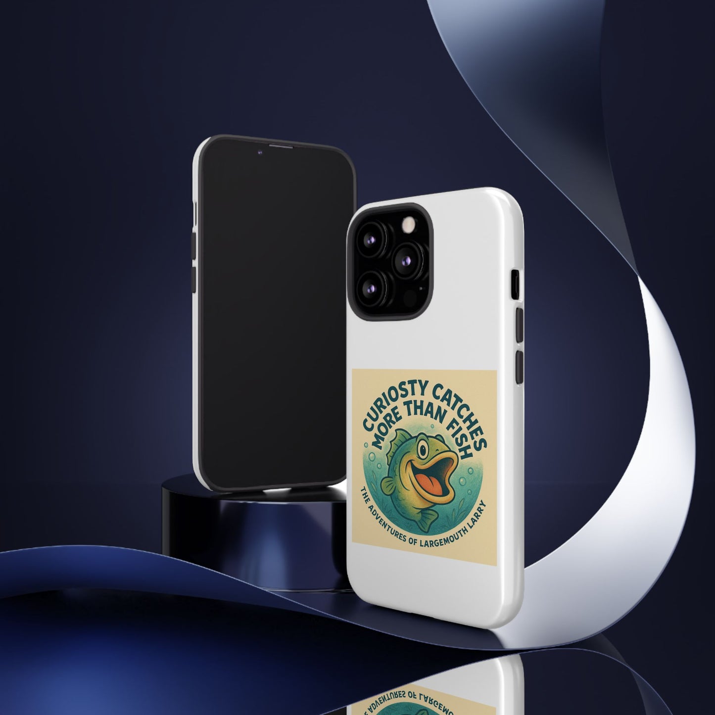 Fishing Phone Case | Curiosity Catches More Than Fish | Gift for Anglers, Outdoor Enthusiasts, Birthday, Father's Day