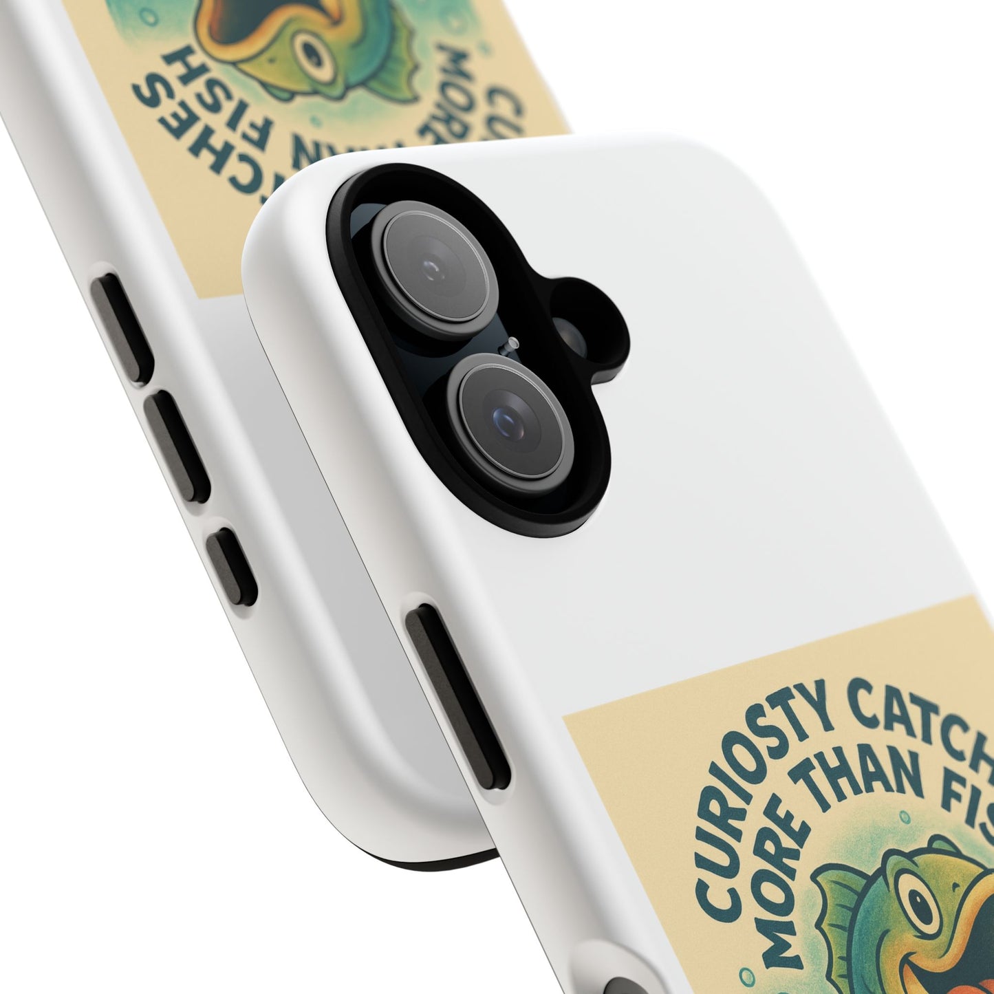 Fishing Phone Case | Curiosity Catches More Than Fish | Gift for Anglers, Outdoor Enthusiasts, Birthday, Father's Day