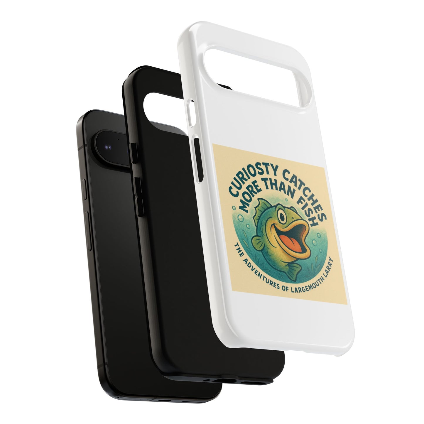 Fishing Phone Case | Curiosity Catches More Than Fish | Gift for Anglers, Outdoor Enthusiasts, Birthday, Father's Day