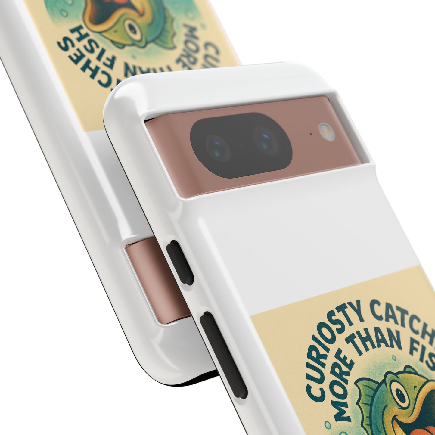 Fishing Phone Case | Curiosity Catches More Than Fish | Gift for Anglers, Outdoor Enthusiasts, Birthday, Father's Day