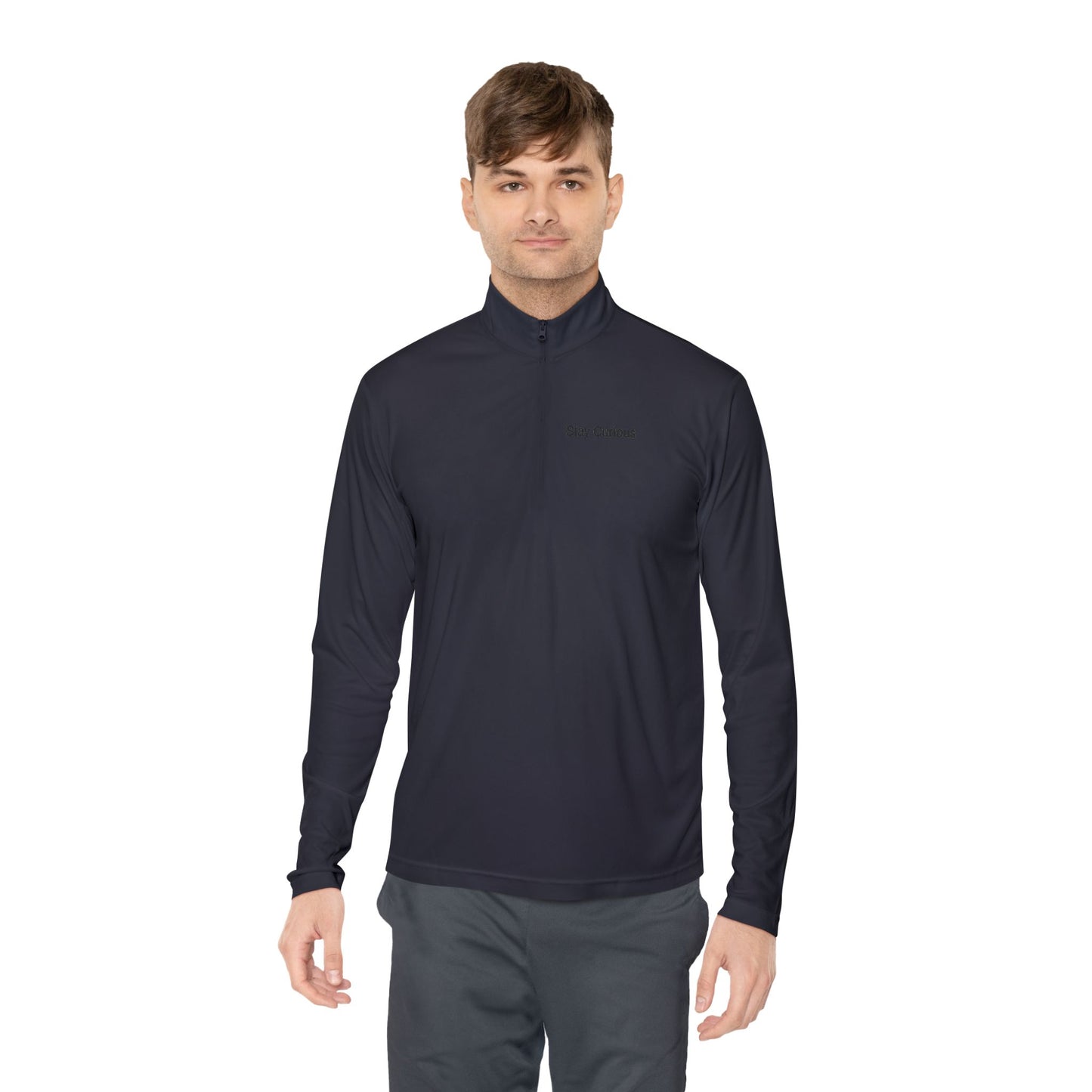 Adventure-Ready Unisex Quarter-Zip Pullover - Stay Careful, Fishing Apparel, Outdoor Gear, Gift for Fishermen, Stylish Layering