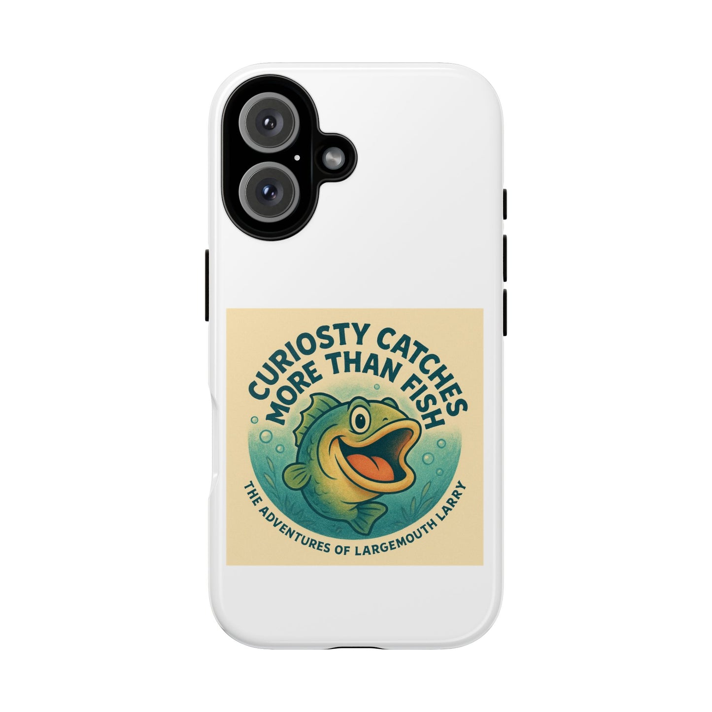 Fishing Phone Case | Curiosity Catches More Than Fish | Gift for Anglers, Outdoor Enthusiasts, Birthday, Father's Day