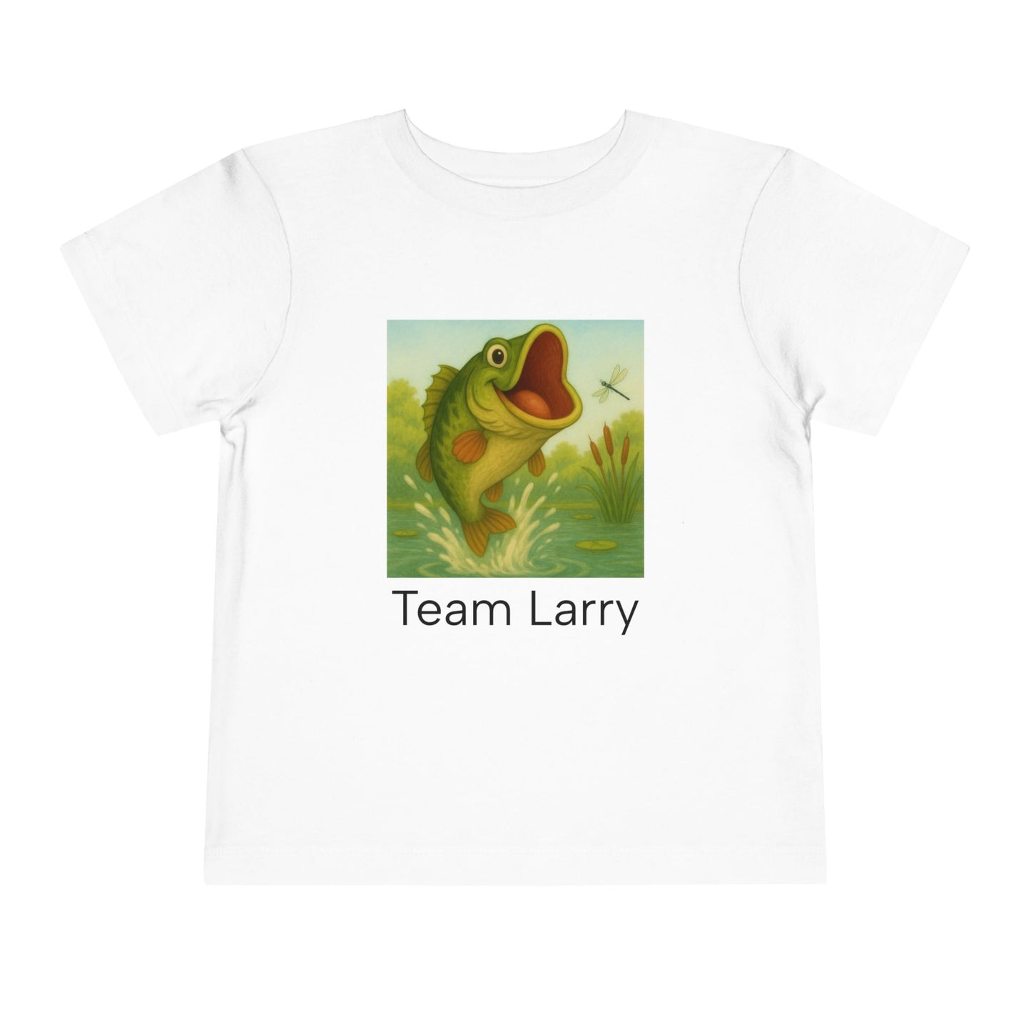 Team Larry Toddler Tee - Fun, Playful, Kids' T-Shirt for Birthday, Gift, Summer, Everyday Wear, Fishing Theme
