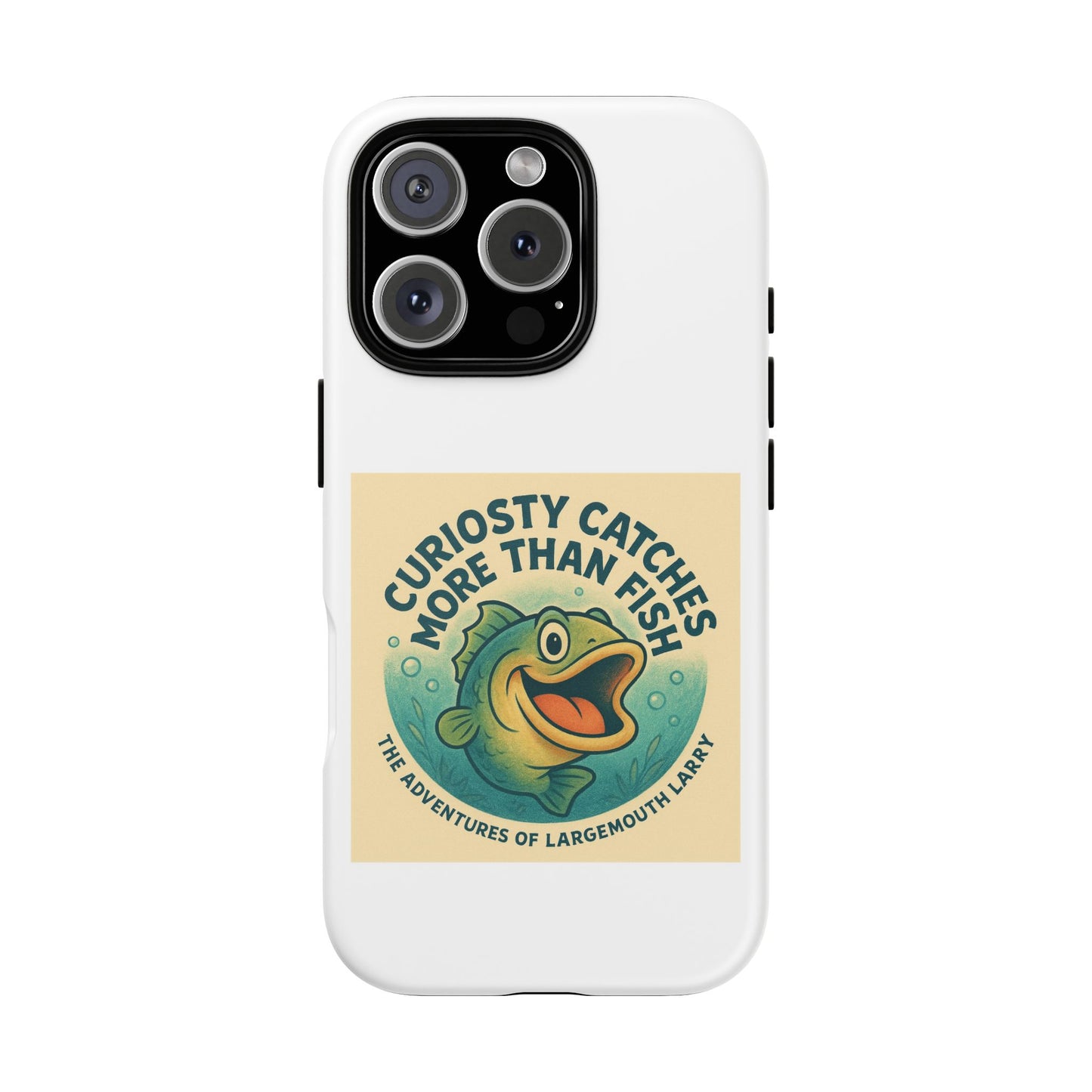 Fishing Phone Case | Curiosity Catches More Than Fish | Gift for Anglers, Outdoor Enthusiasts, Birthday, Father's Day