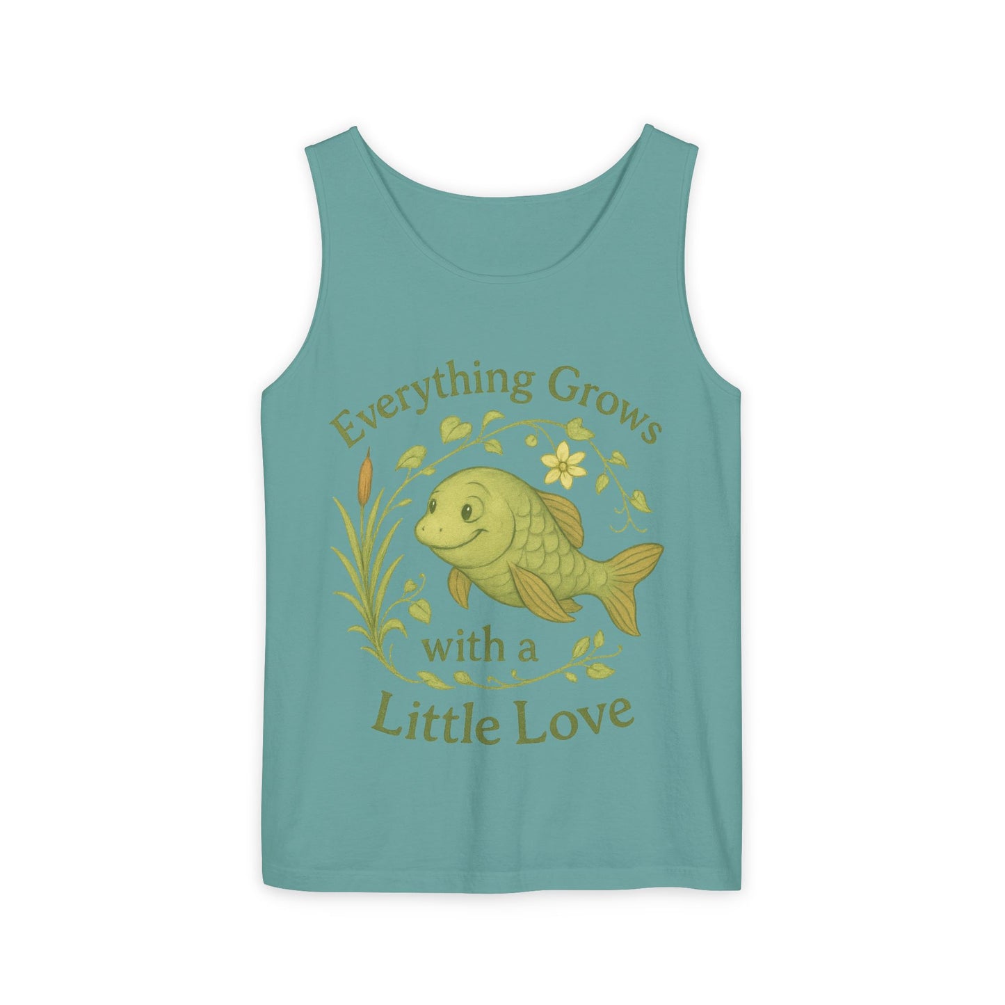 Garden Love Tank Top, Unisex Casual Wear, Gift for Gardeners, Summer Tank, Eco-Friendly Apparel, Nature Inspired Clothing, Mother's Day Gift