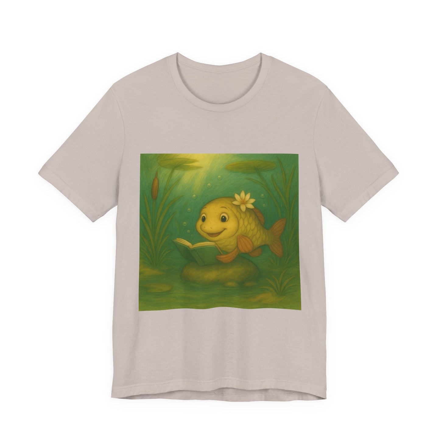 Whimsical Fish Graphic Tee, Cute T-Shirt for Nature Lovers, Gift for Kids, Beachwear, Summer Outfit