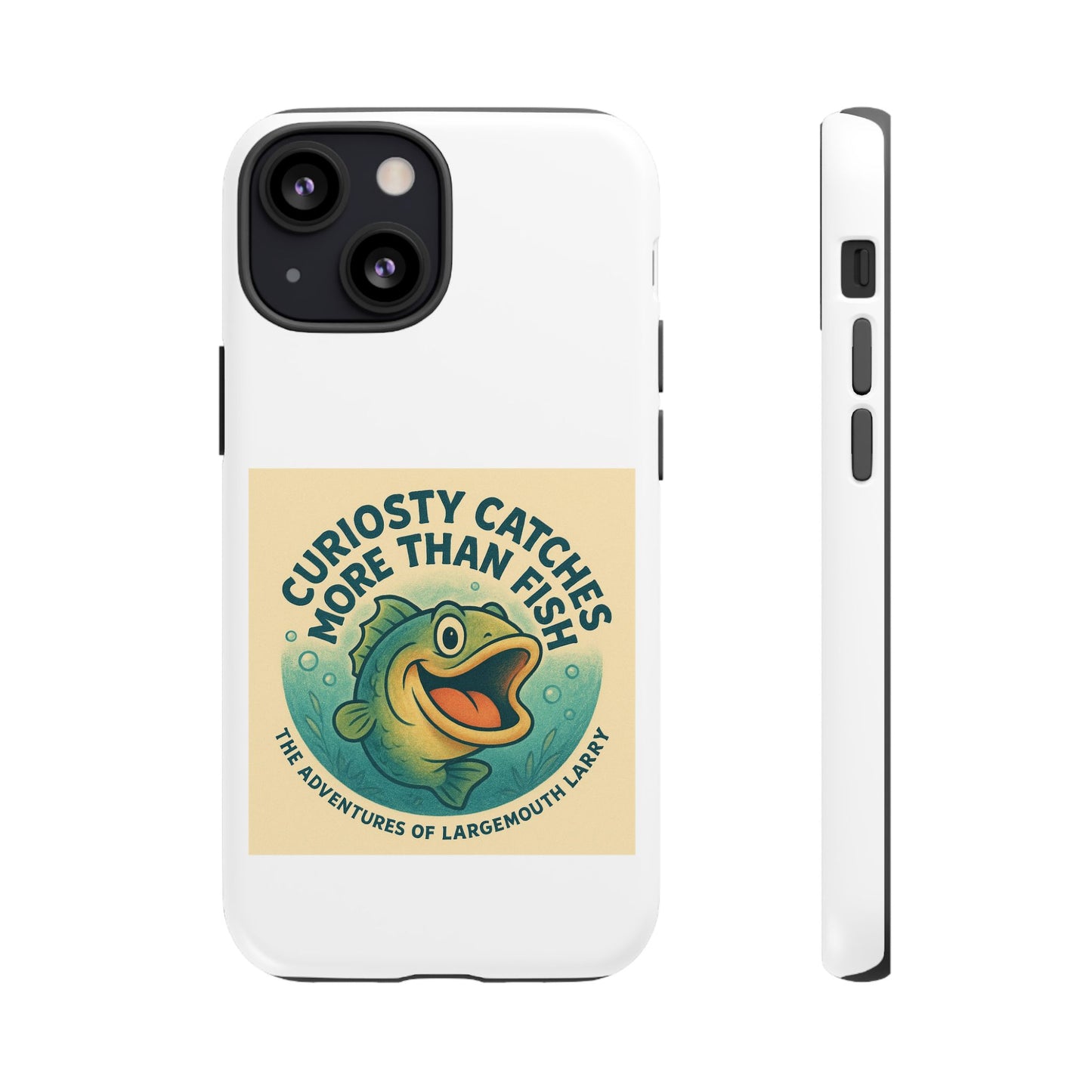 Fishing Phone Case | Curiosity Catches More Than Fish | Gift for Anglers, Outdoor Enthusiasts, Birthday, Father's Day