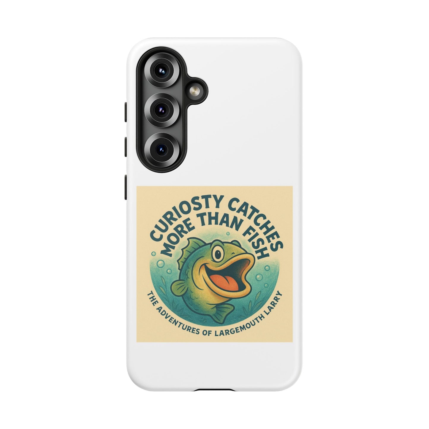 Fishing Phone Case | Curiosity Catches More Than Fish | Gift for Anglers, Outdoor Enthusiasts, Birthday, Father's Day