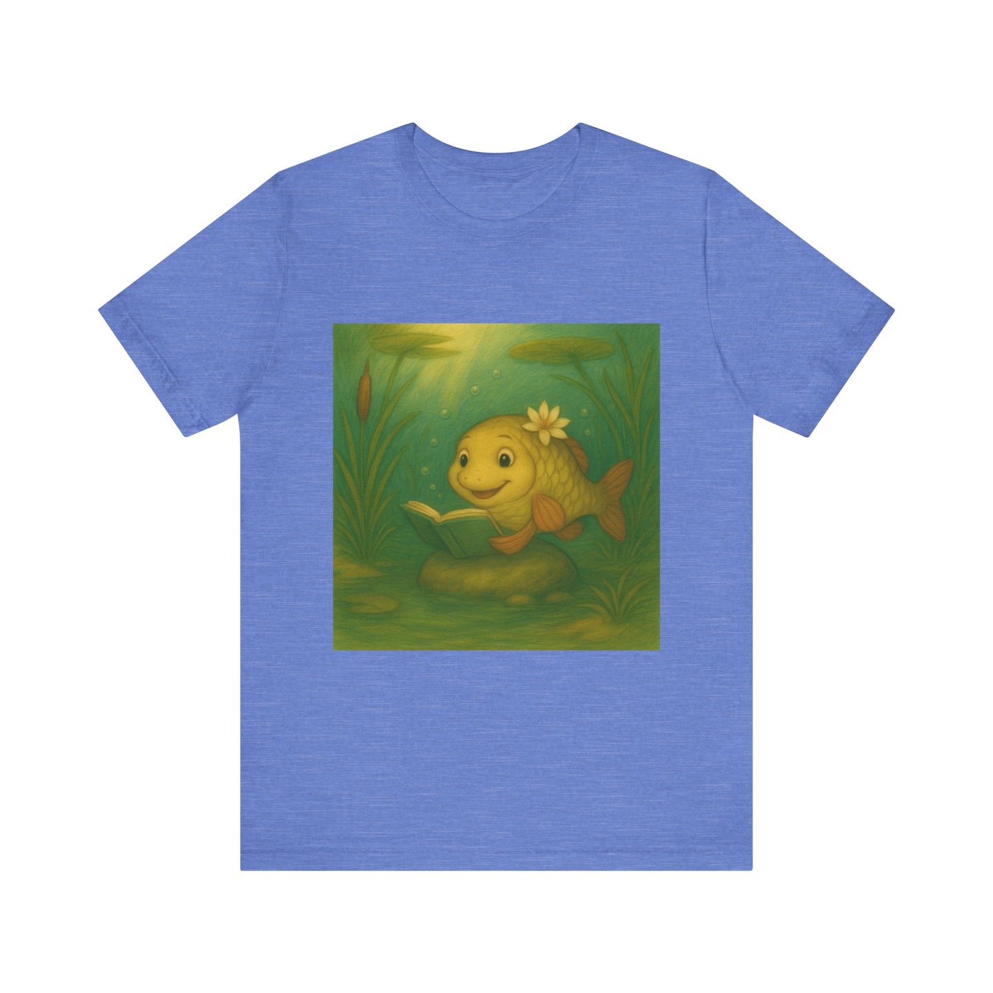Whimsical Fish Graphic Tee, Cute T-Shirt for Nature Lovers, Gift for Kids, Beachwear, Summer Outfit