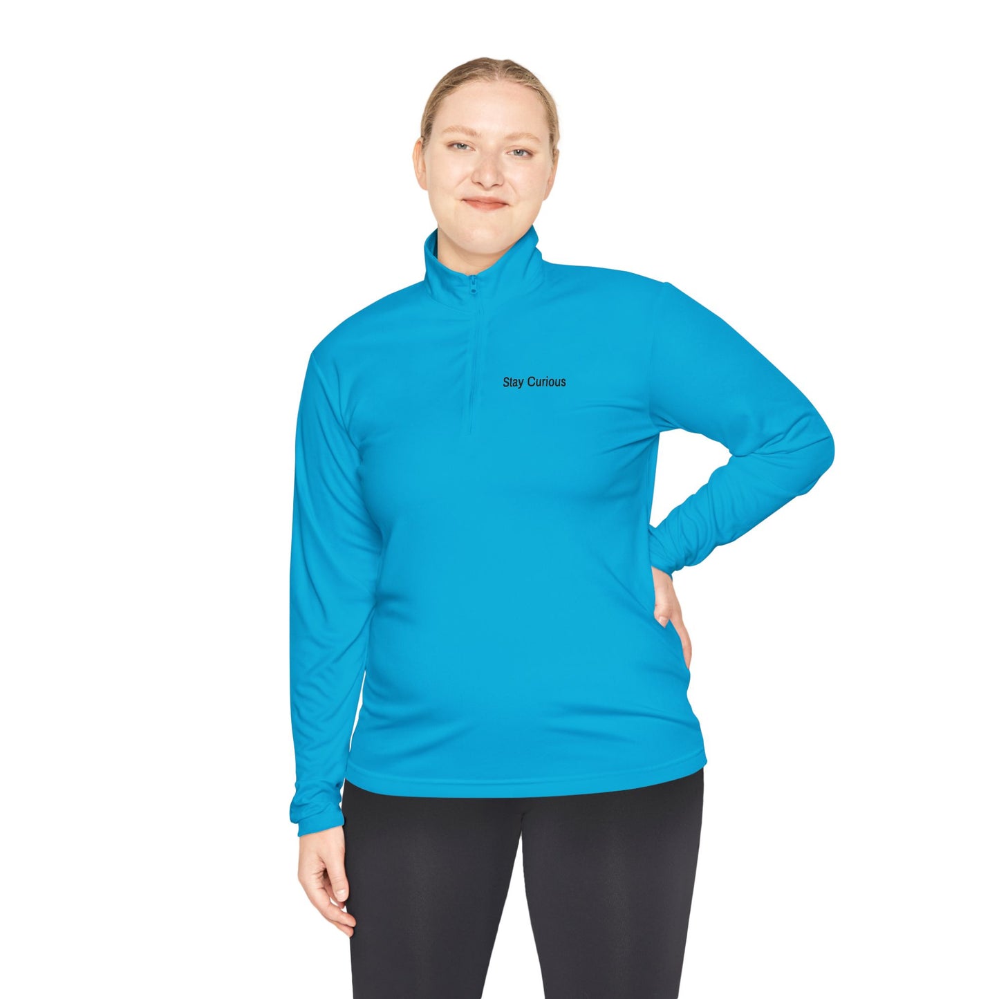 Adventure-Ready Unisex Quarter-Zip Pullover - Stay Careful, Fishing Apparel, Outdoor Gear, Gift for Fishermen, Stylish Layering