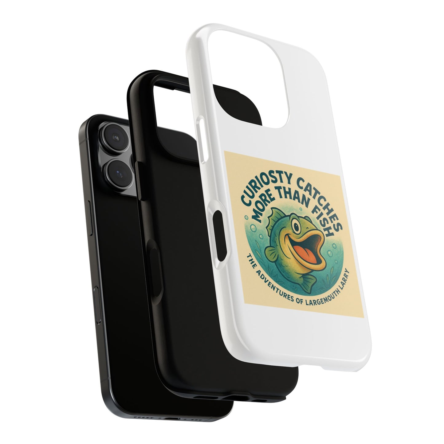 Fishing Phone Case | Curiosity Catches More Than Fish | Gift for Anglers, Outdoor Enthusiasts, Birthday, Father's Day