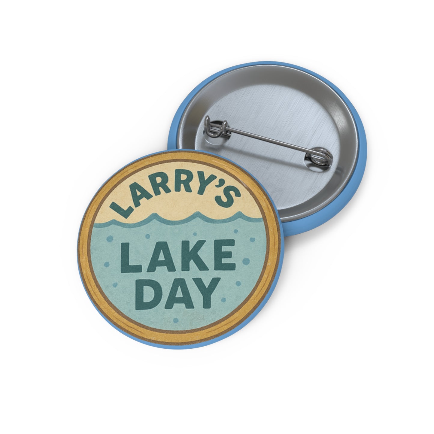 Personalized Lake Day Pin Buttons, Custom Badge, Fun Party Favor, Unique Gift, Summer Outdoor Accessory