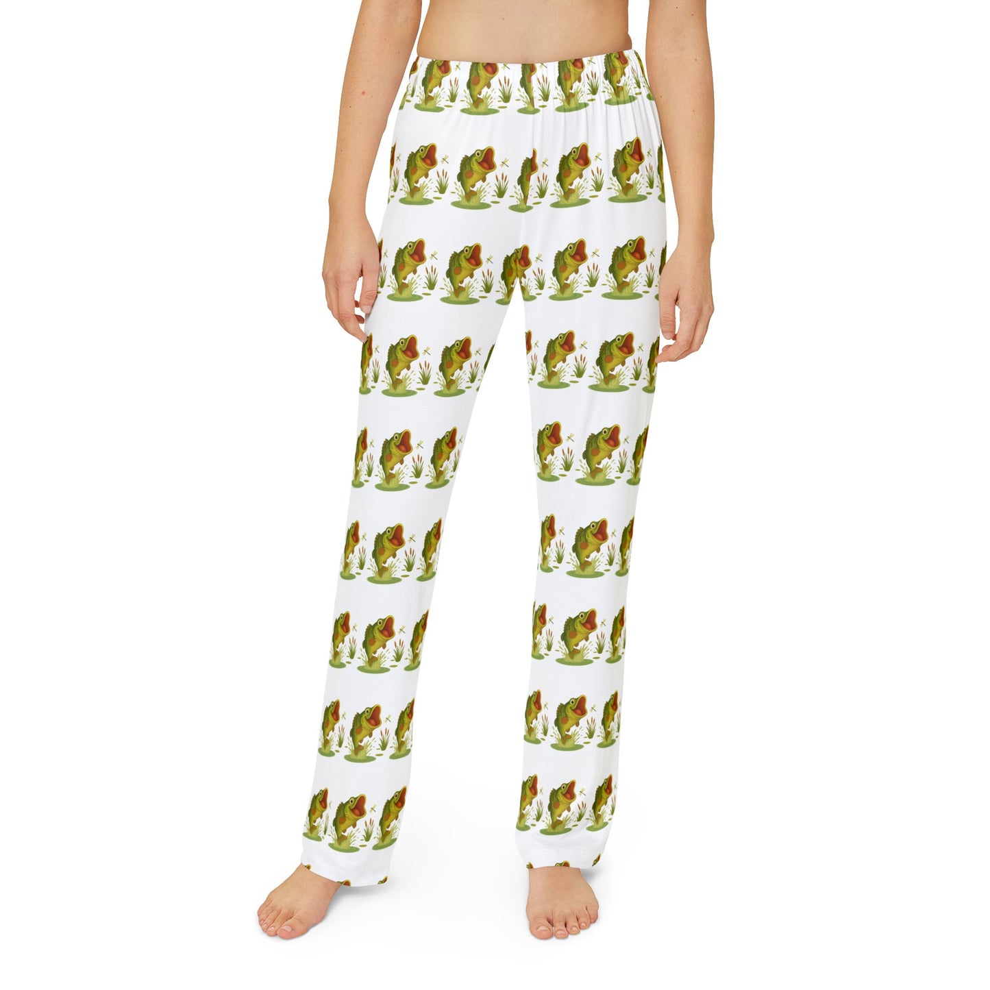 Whimsical Frog Kids Lounge Pants, Fun Pajama Bottoms, Comfortable Playwear, Cute Gift for Kids, Family Sleepwear