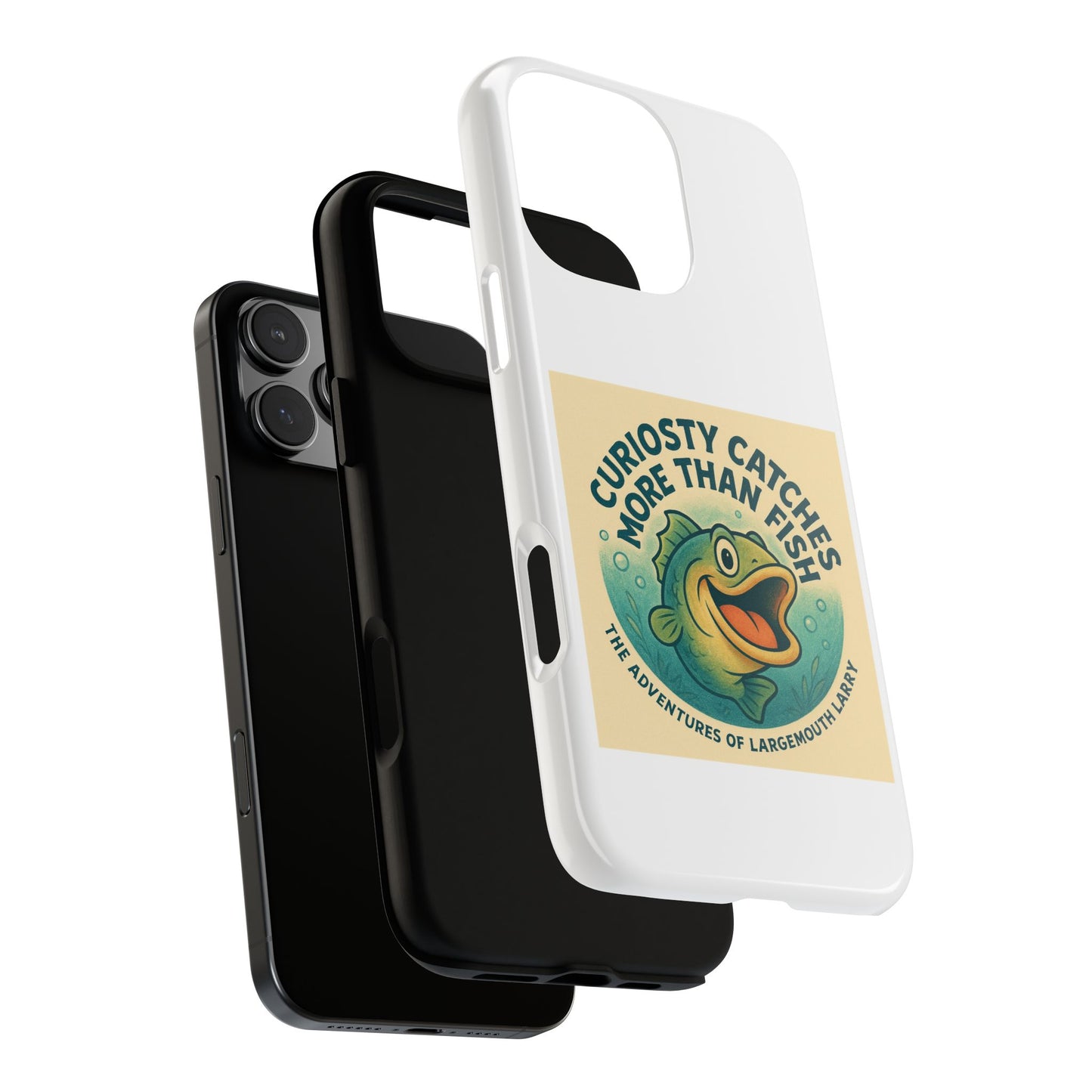 Fishing Phone Case | Curiosity Catches More Than Fish | Gift for Anglers, Outdoor Enthusiasts, Birthday, Father's Day