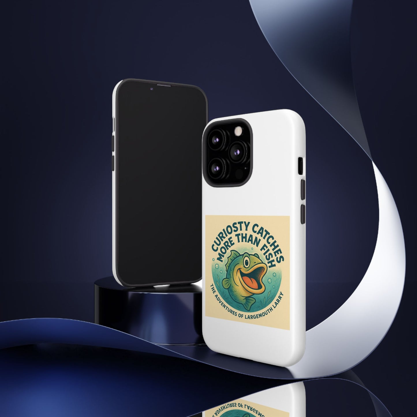 Fishing Phone Case | Curiosity Catches More Than Fish | Gift for Anglers, Outdoor Enthusiasts, Birthday, Father's Day