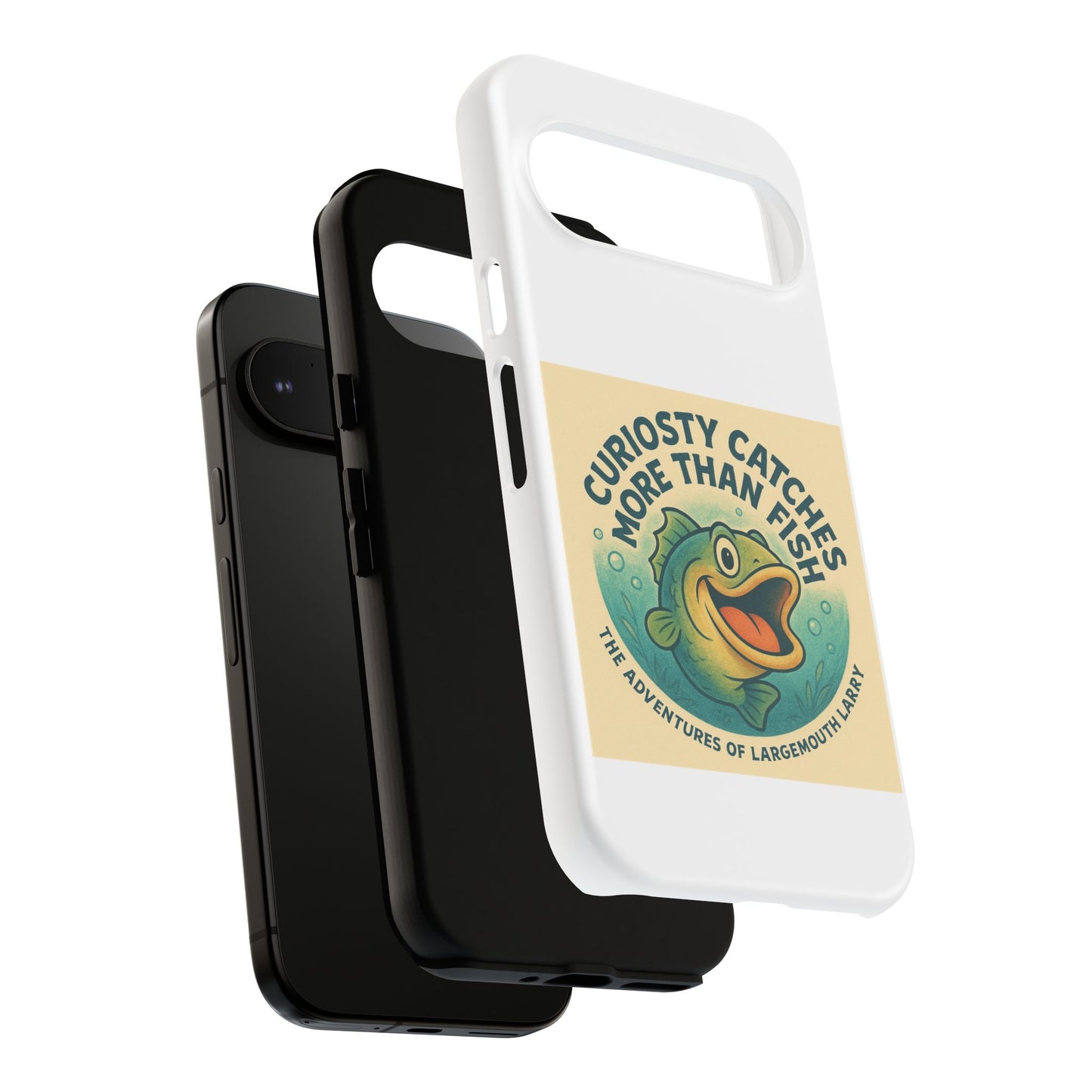 Fishing Phone Case | Curiosity Catches More Than Fish | Gift for Anglers, Outdoor Enthusiasts, Birthday, Father's Day