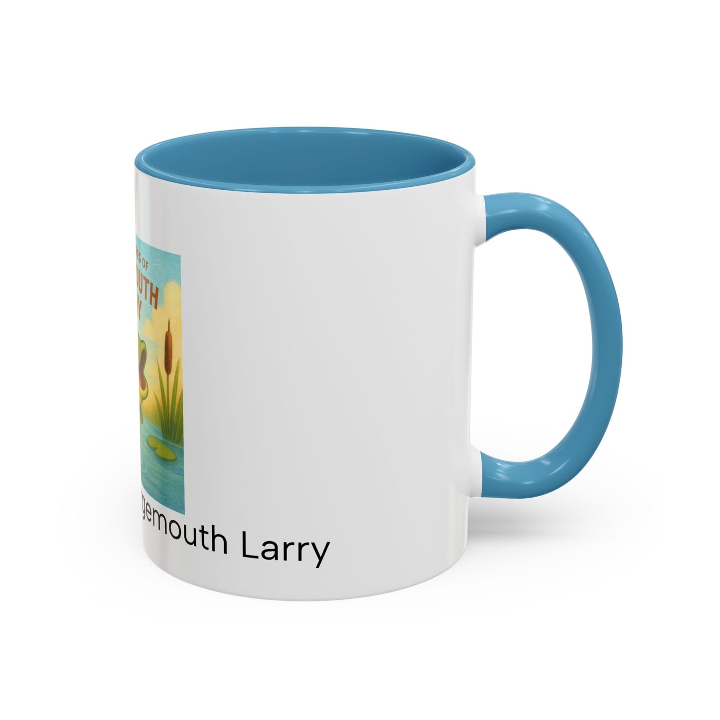 Largemouth Larry Coffee Mug | Fun Cartoon Mug for Kids & Adults, Great Gift for Fishing Lovers, Birthday, Fishing Trip